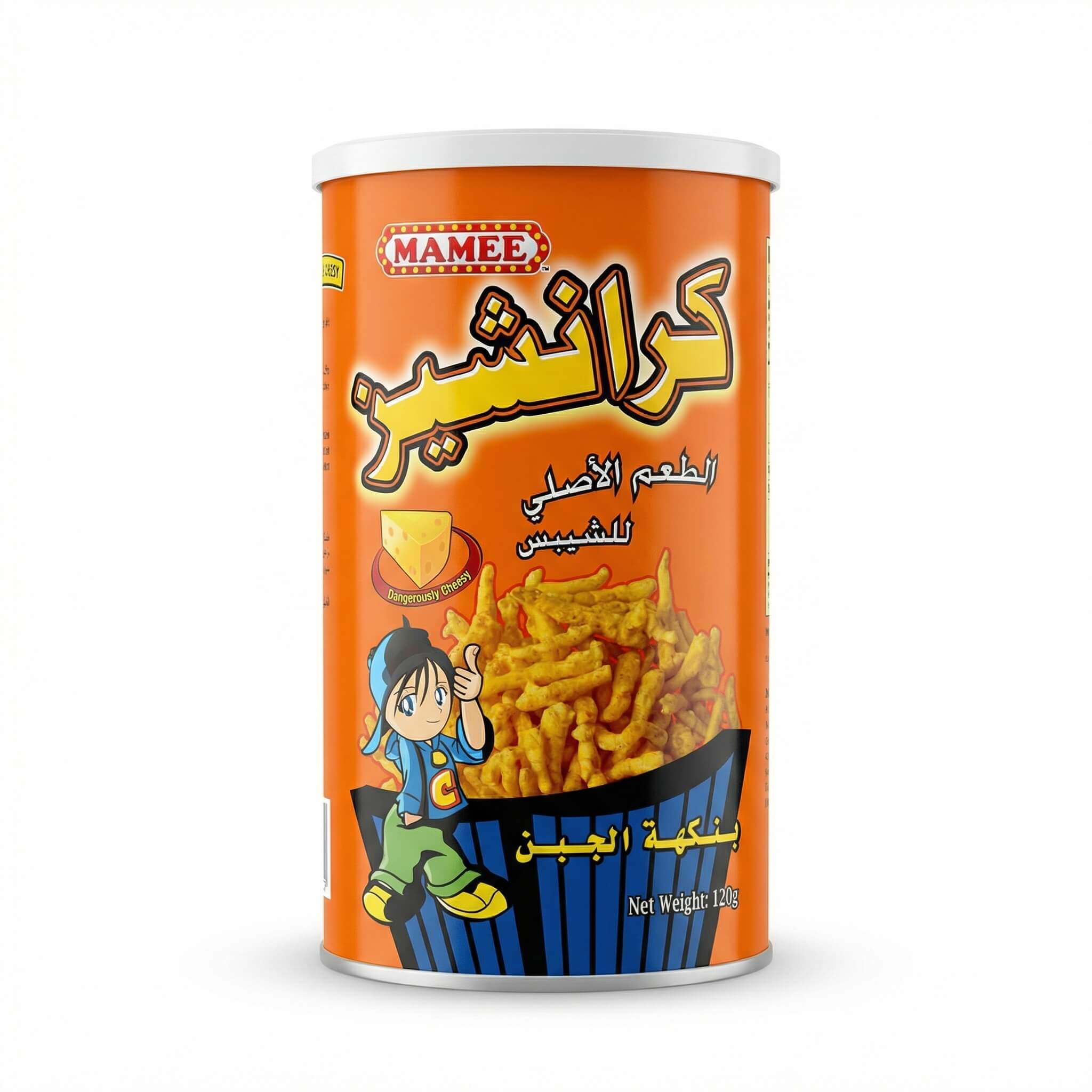 Mamee Crunchie Cheese Flavor Corn Snacks
