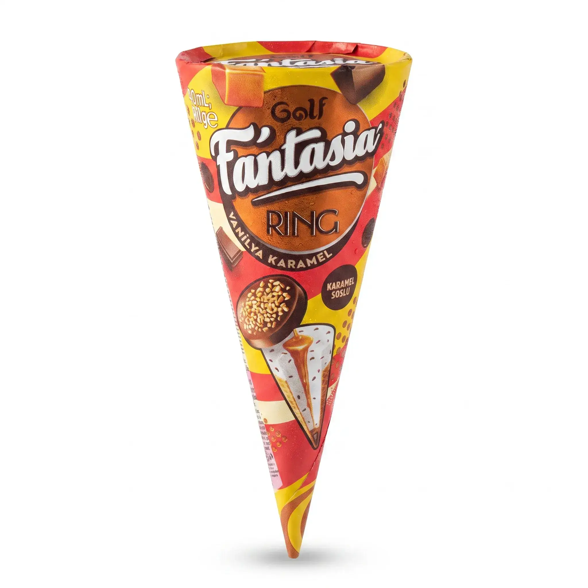 Golf Fantasia Ring Vanilla & Caramel Ice Cream Cone