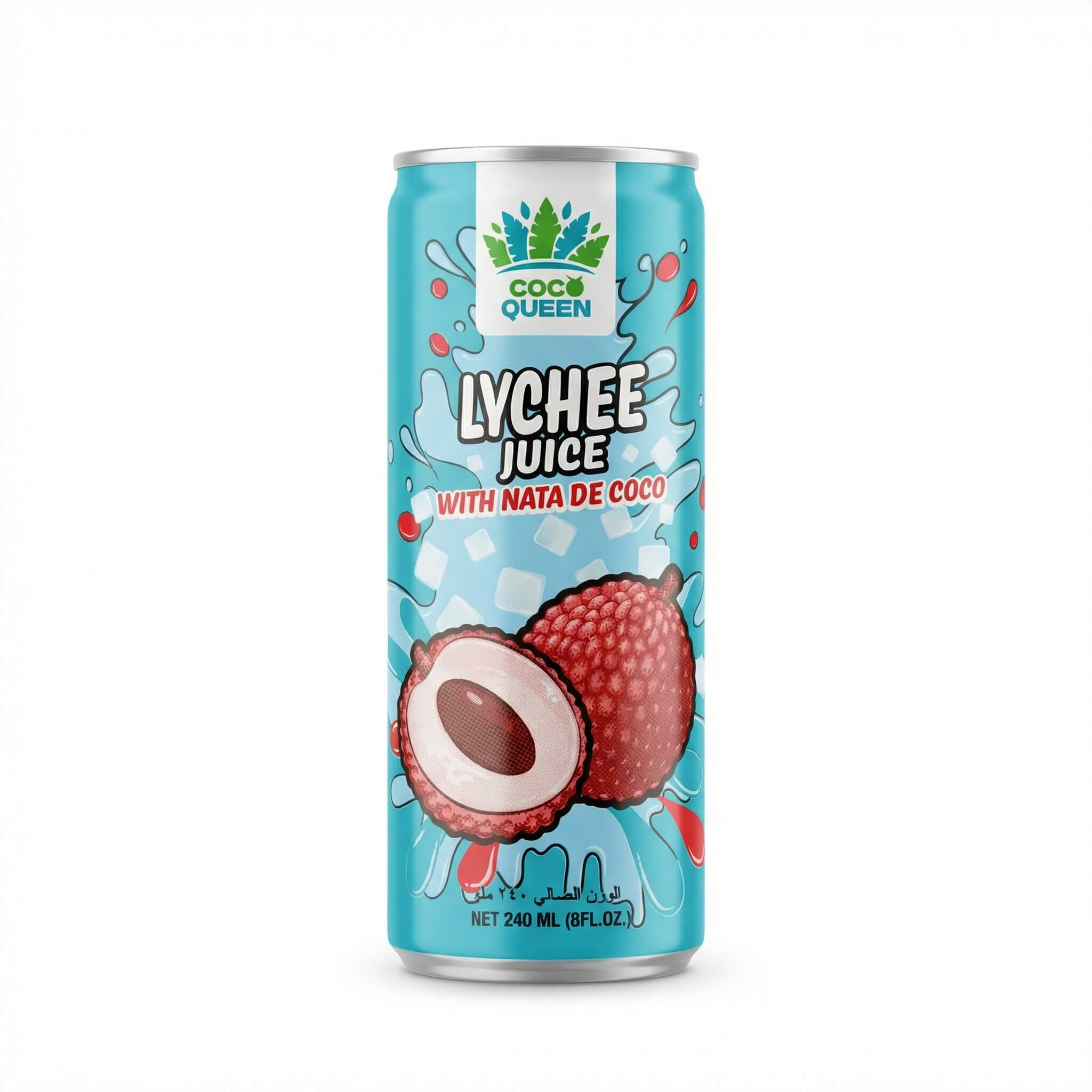 Coco Queen Lychee Juice with Nata de Coco