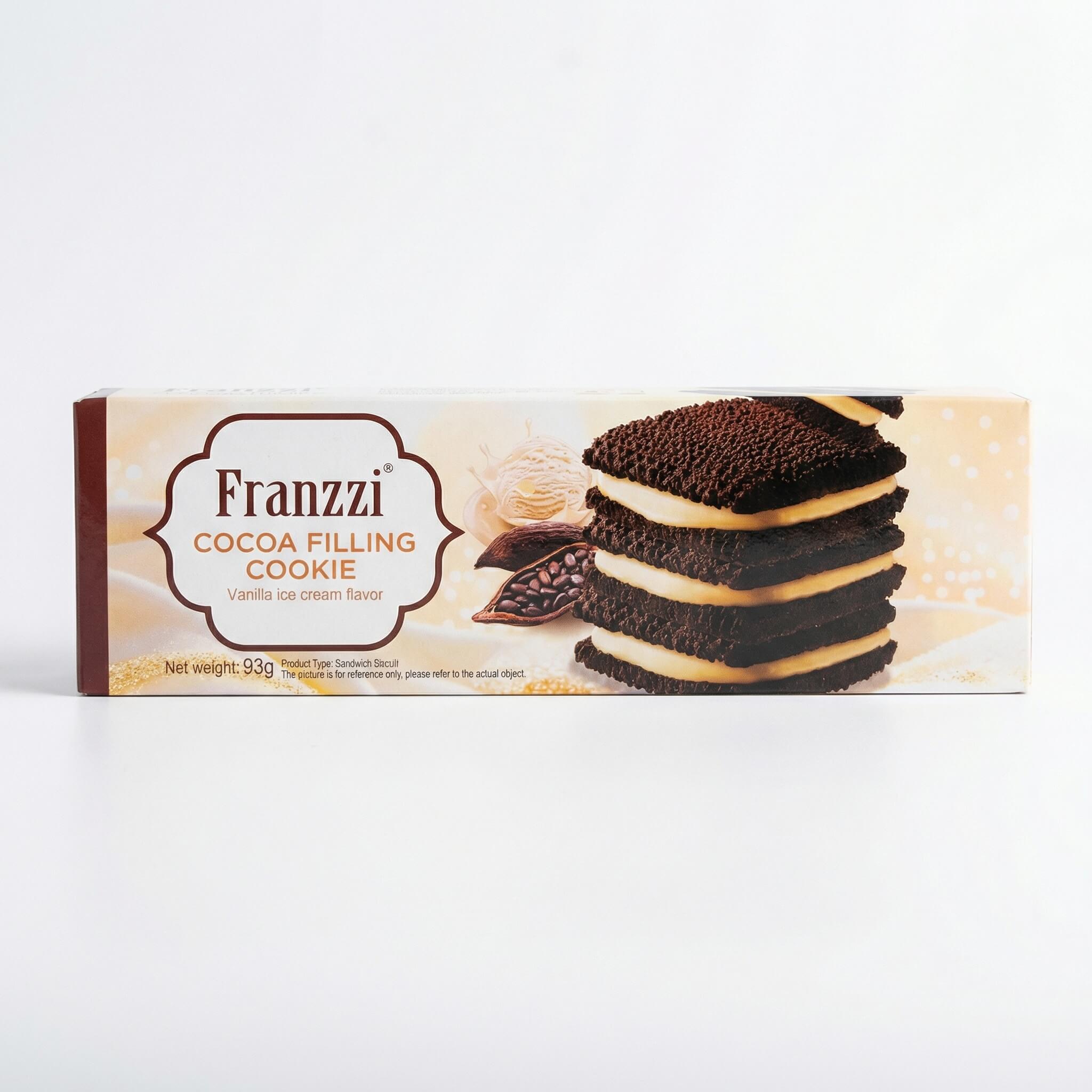 Franzzi Cocoa Filling Cookie Vanilla Ice Cream Flavor