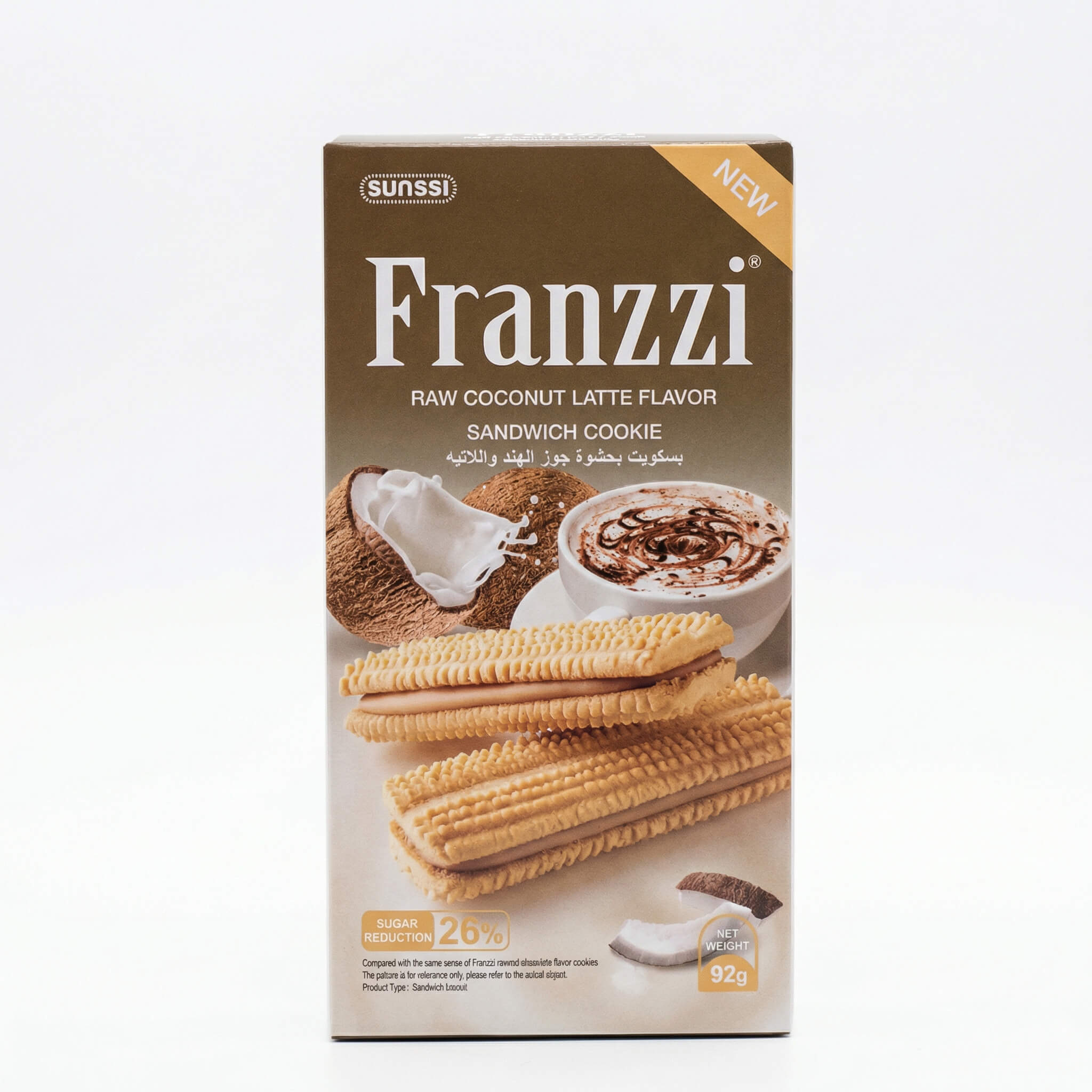 Franzzi Raw Coconut Latte Flavor Sandwich Cookie