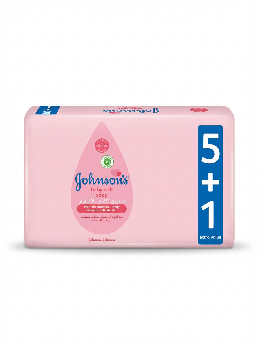 Johnson's Baby Soft Soap 5+1 Value Pack