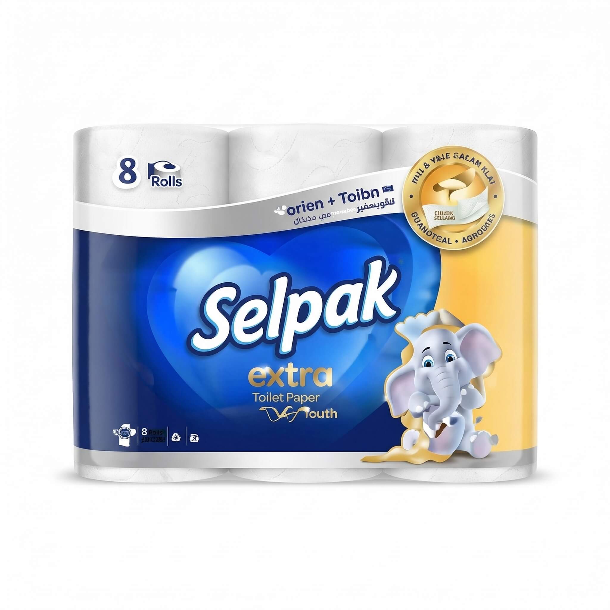 Selpak Extra Toilet Paper 8 Rolls
