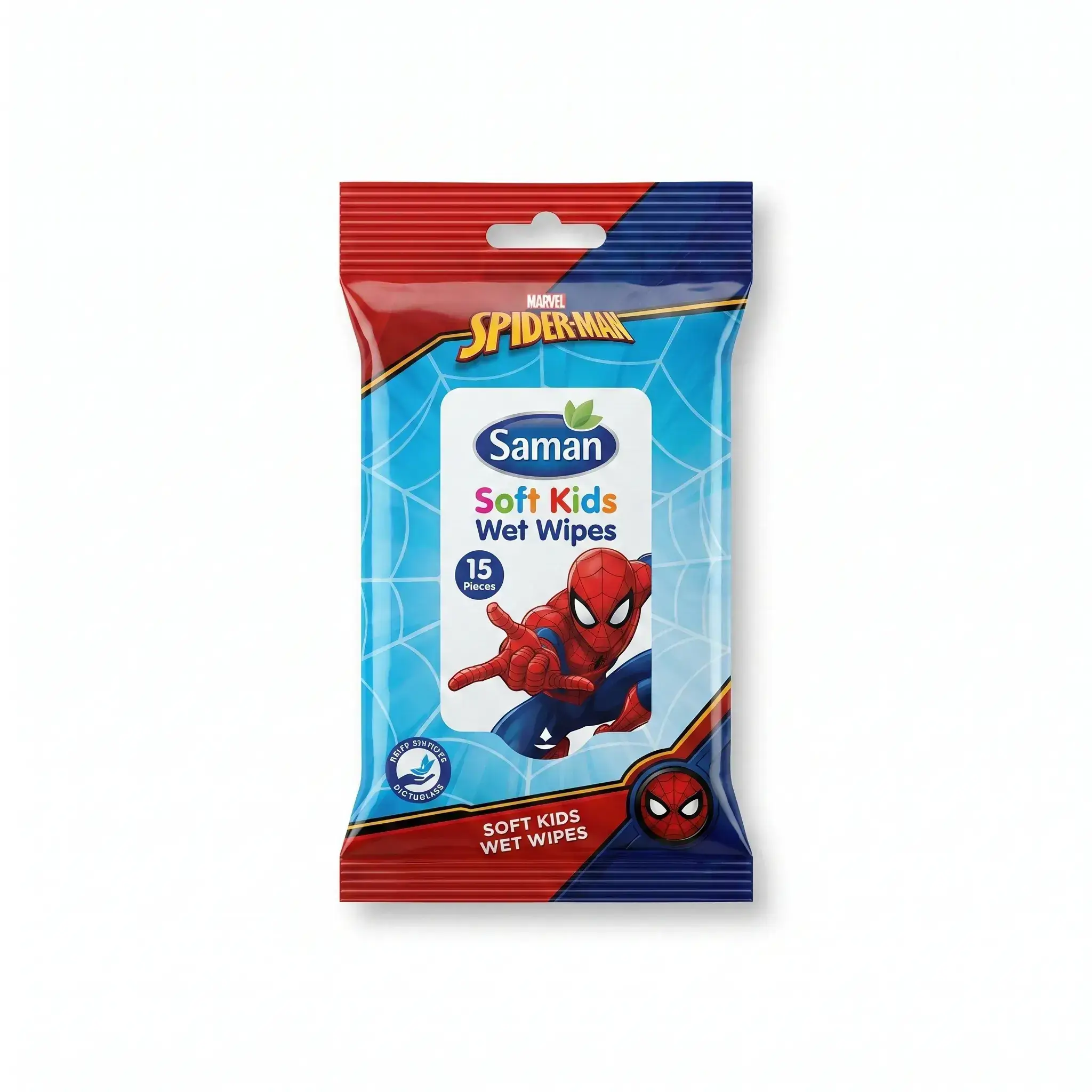 Saman Soft Kids Wet Wipes - 15 Pieces
