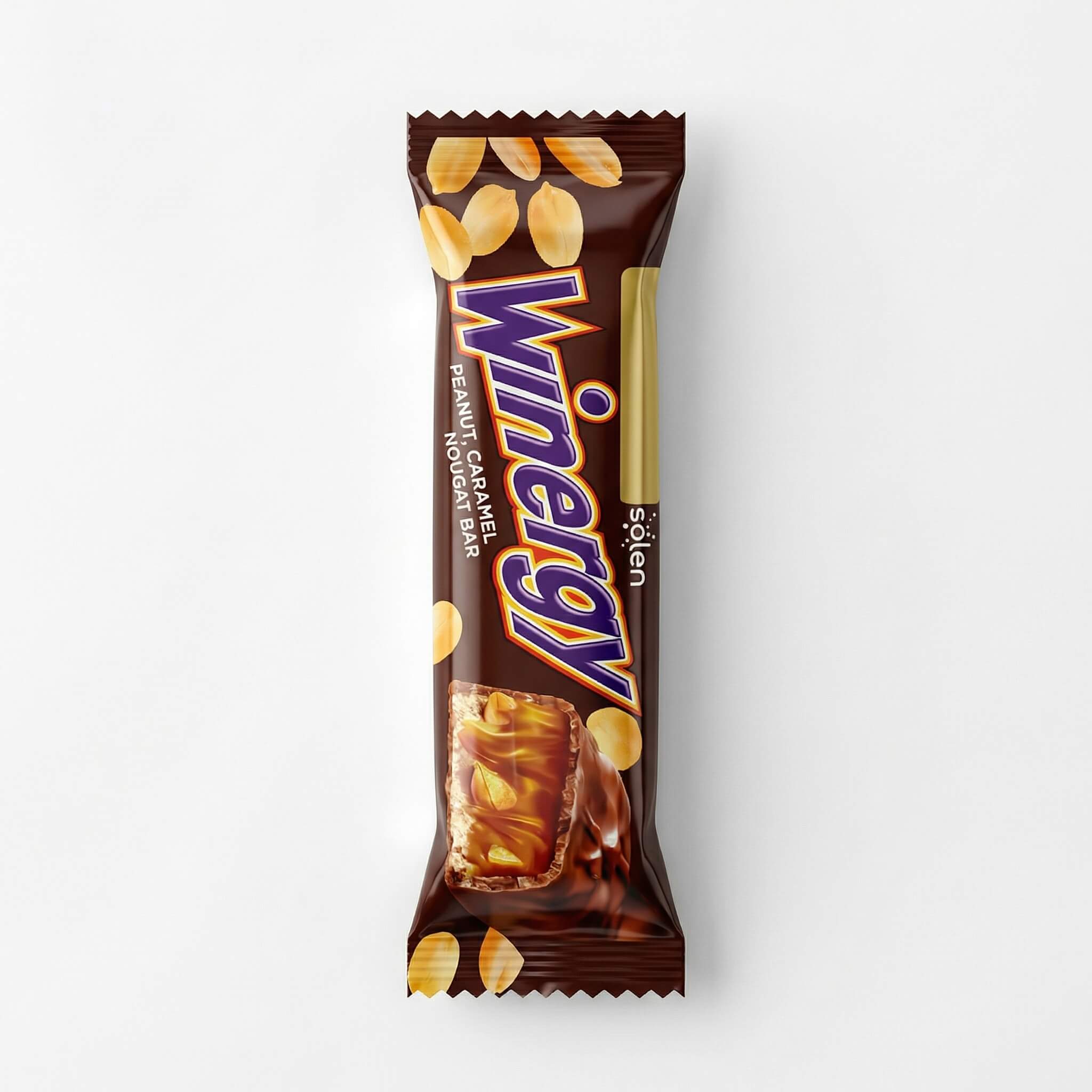 Solen Winergy Peanut & Caramel Nougat Bar