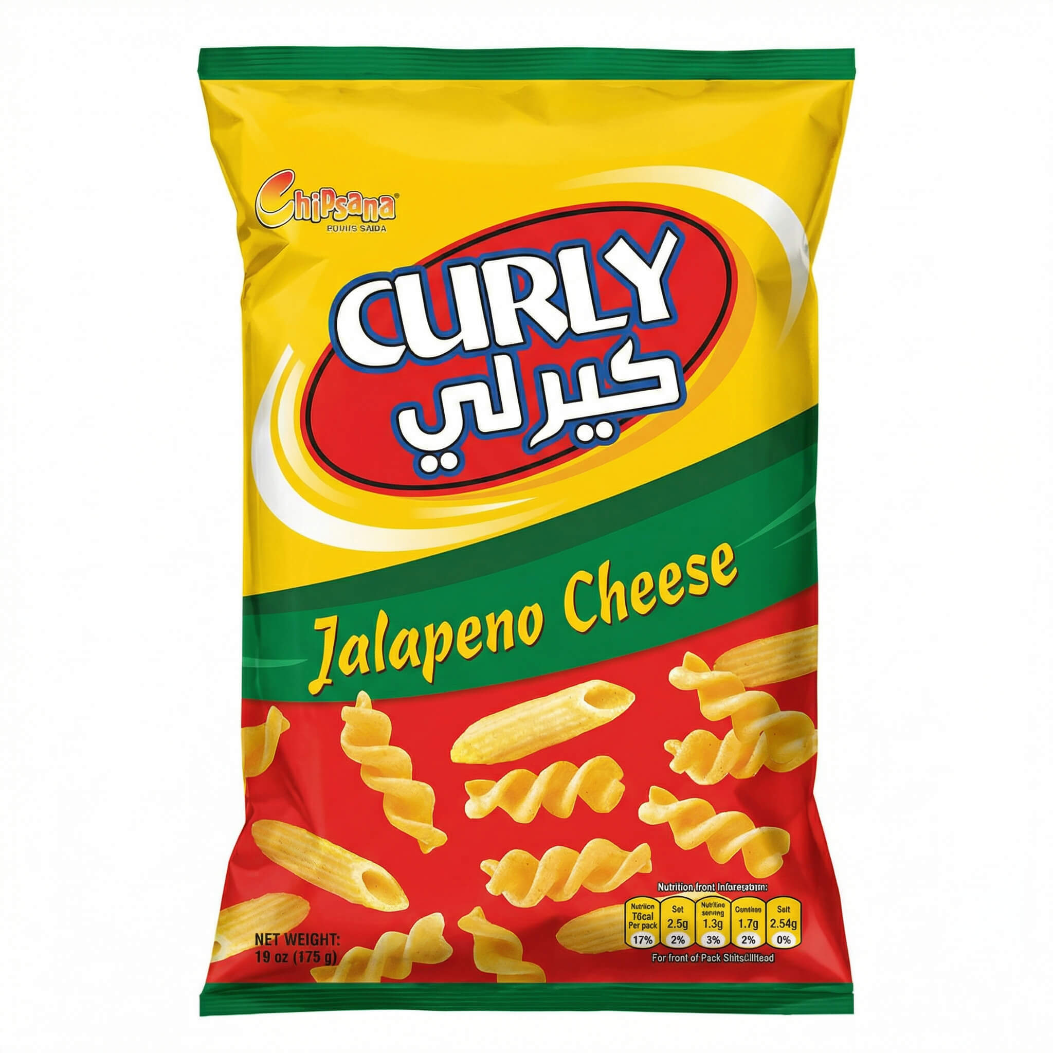 Chipsana Curly Jalapeno Cheese Potato Chips
