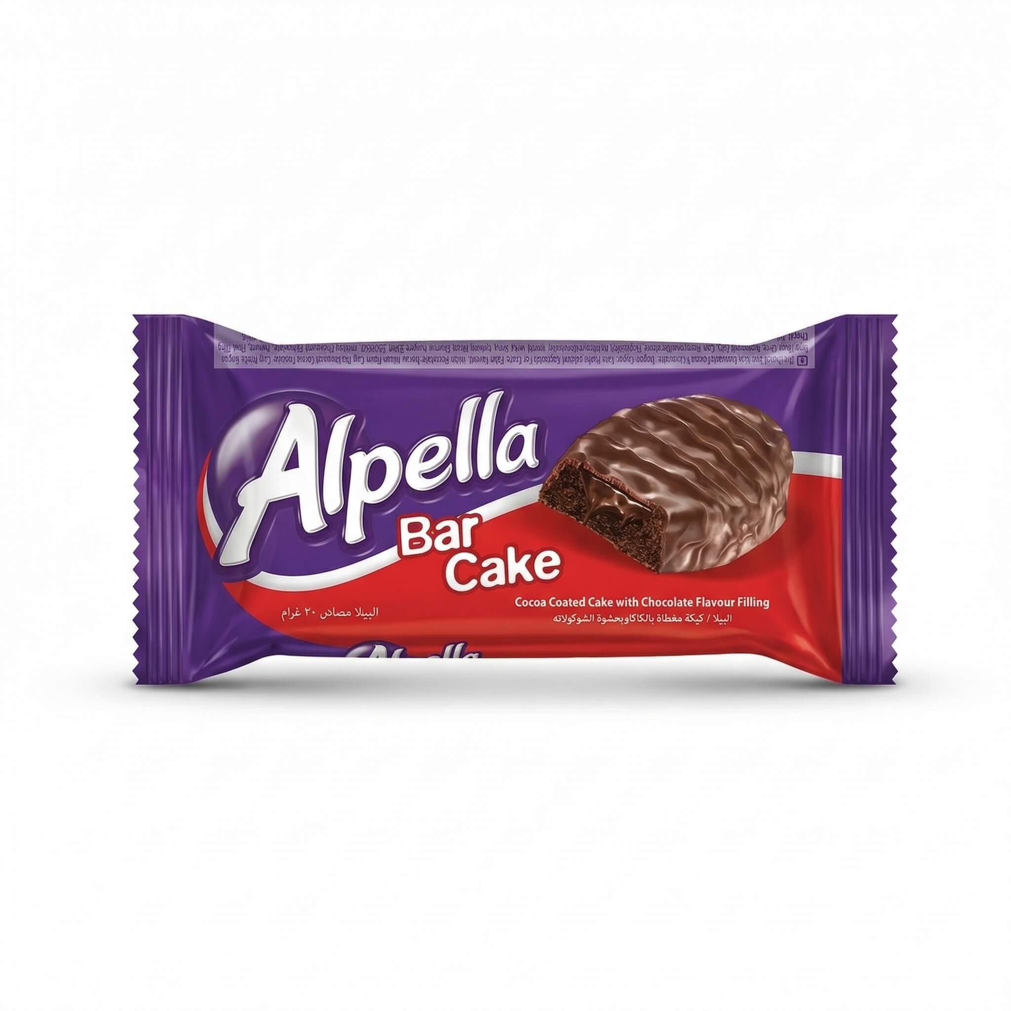 Alpella Bar Cake Cocoa Coated with Chocolate Filling