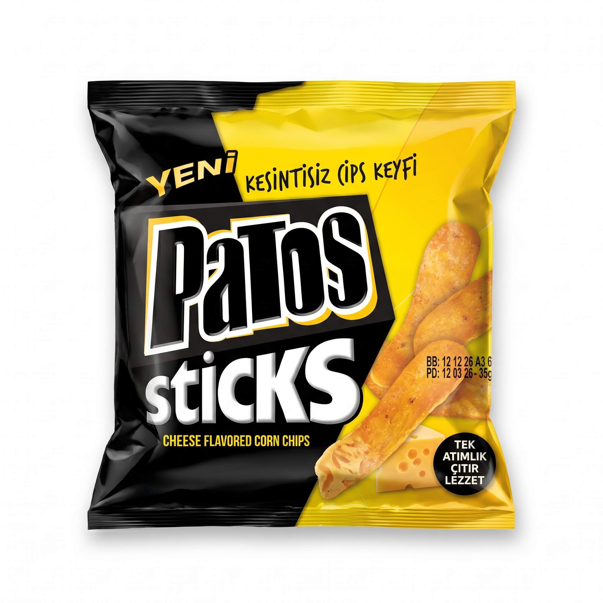 Patos Sticks Cheese Flavored Corn Chips