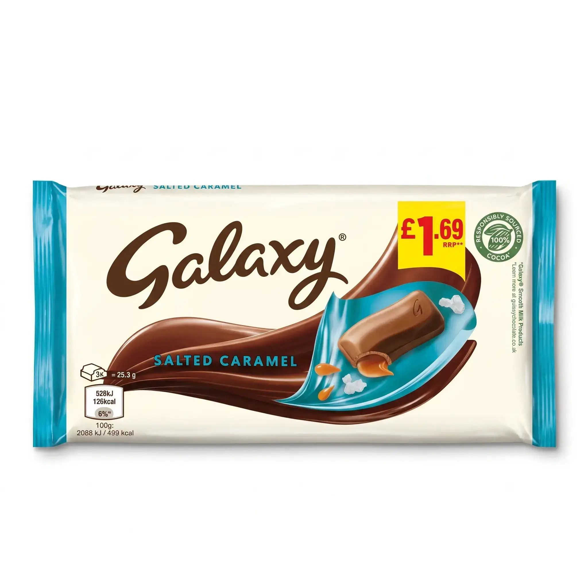 Galaxy Salted Caramel Milk Chocolate Bar