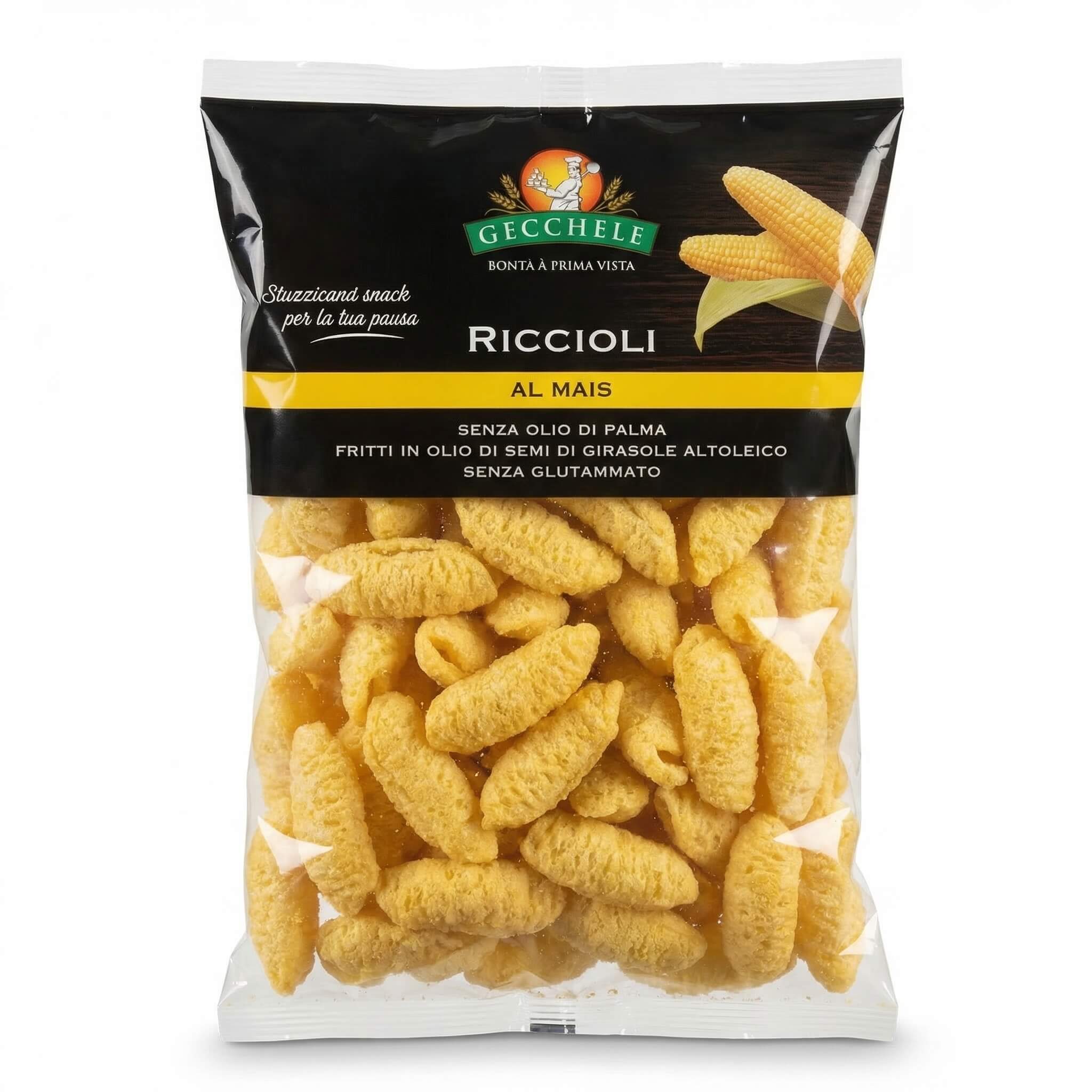Gecchele Riccioli Al Mais Corn Snacks