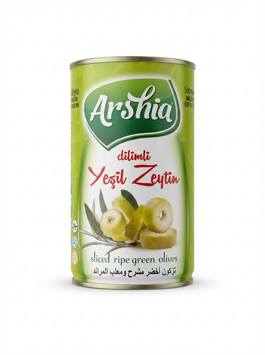 Arshia Sliced Ripe Green Olives