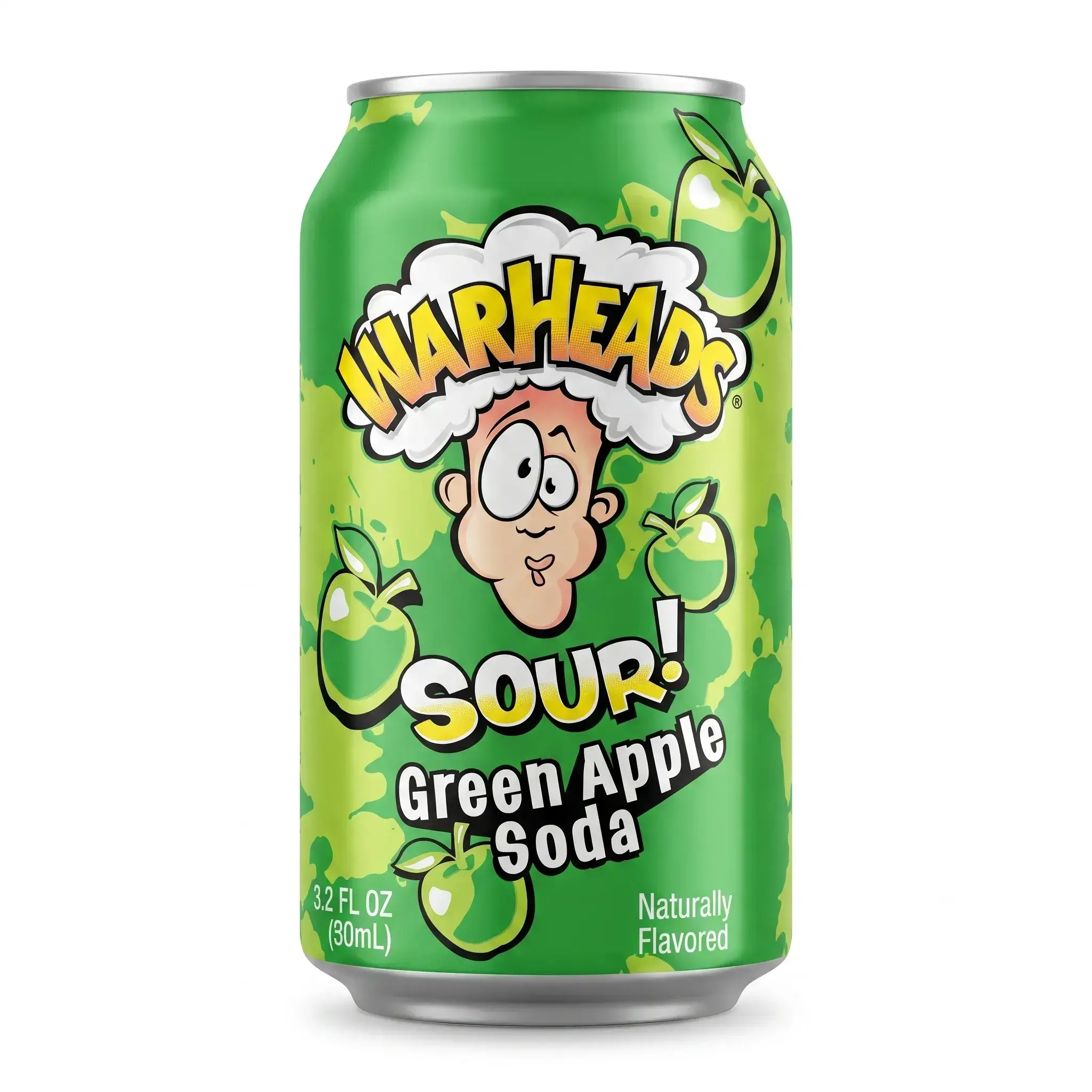 Warheads Sour Green Apple Soda