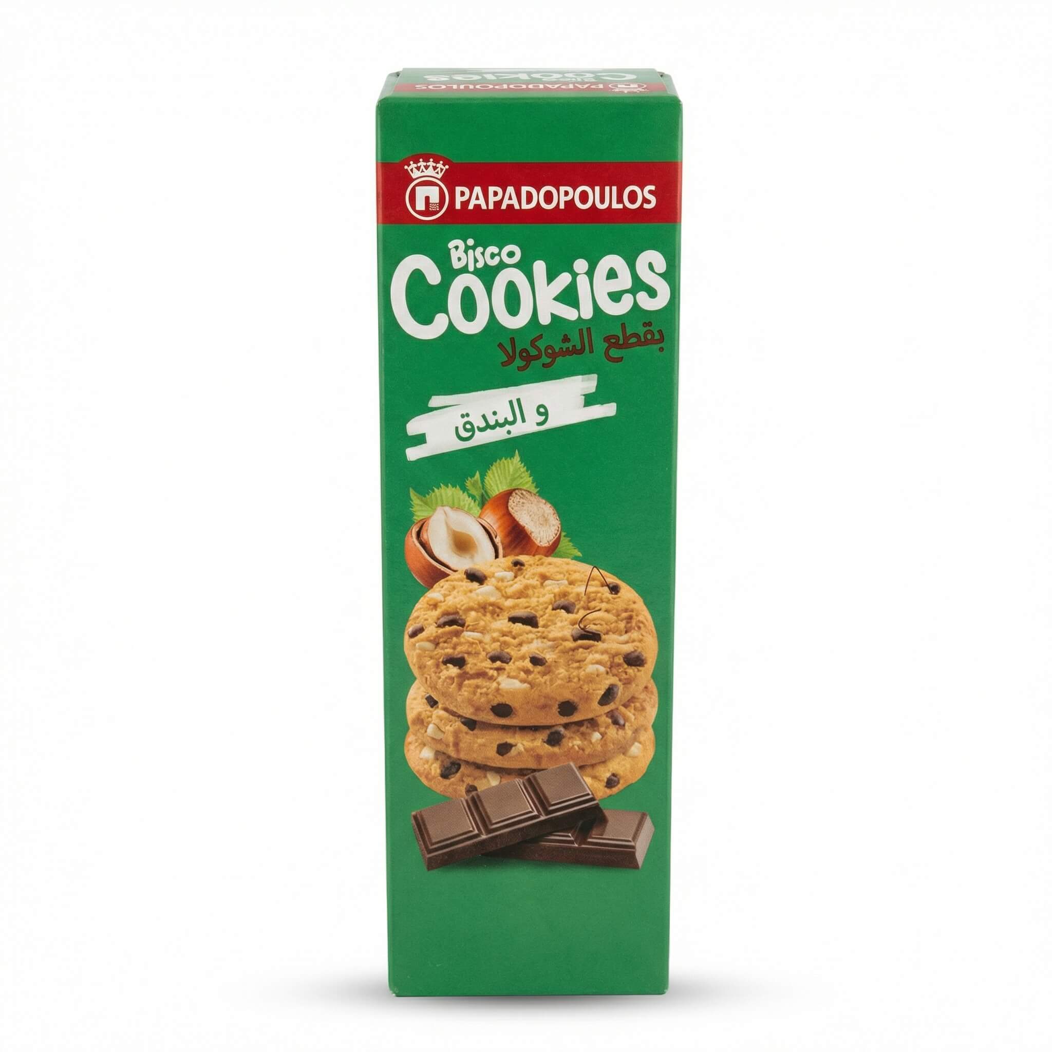 Papadopoulos Bisco Cookies with Chocolate Chips and Hazelnut