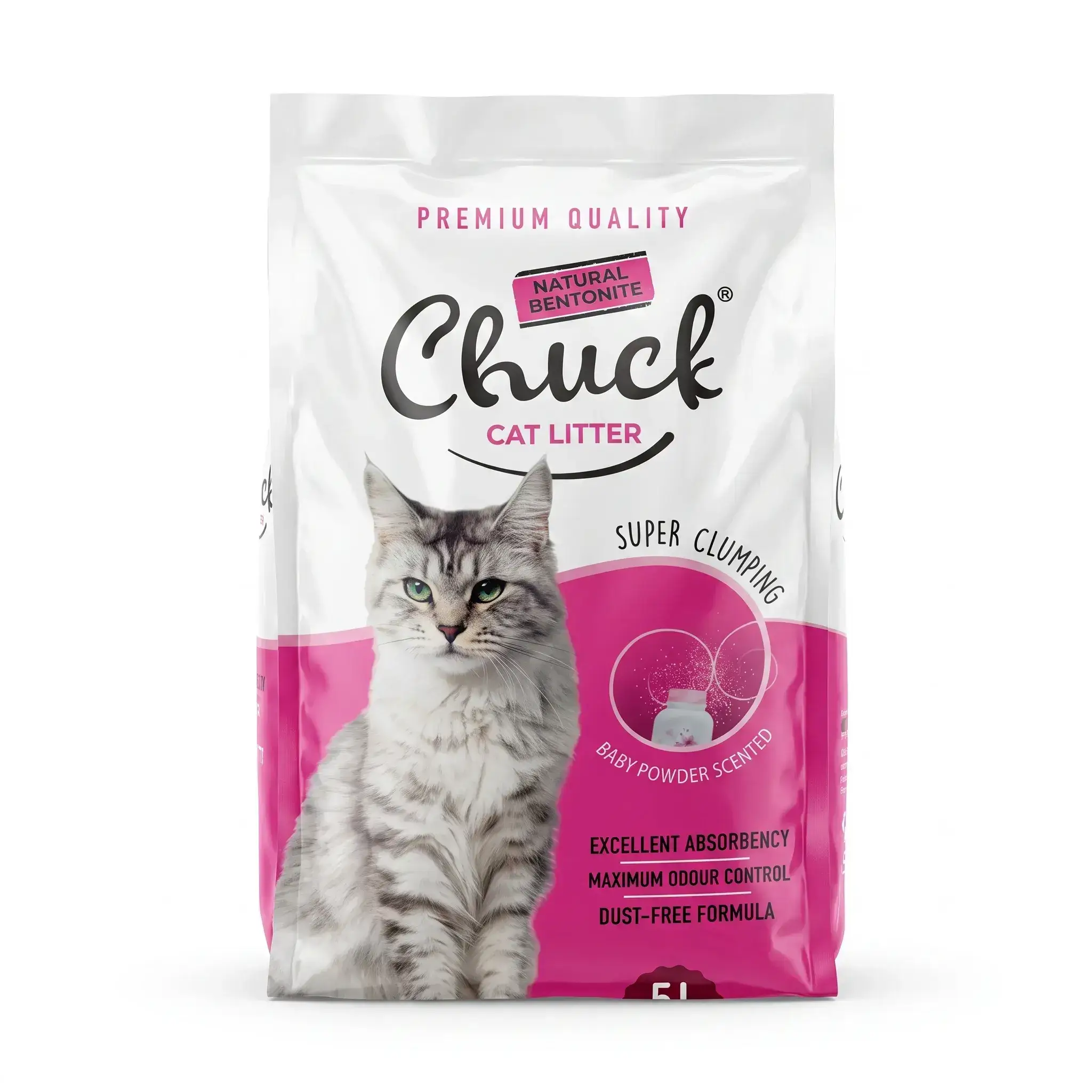 Chuck Cat Litter Baby Powder Scented
