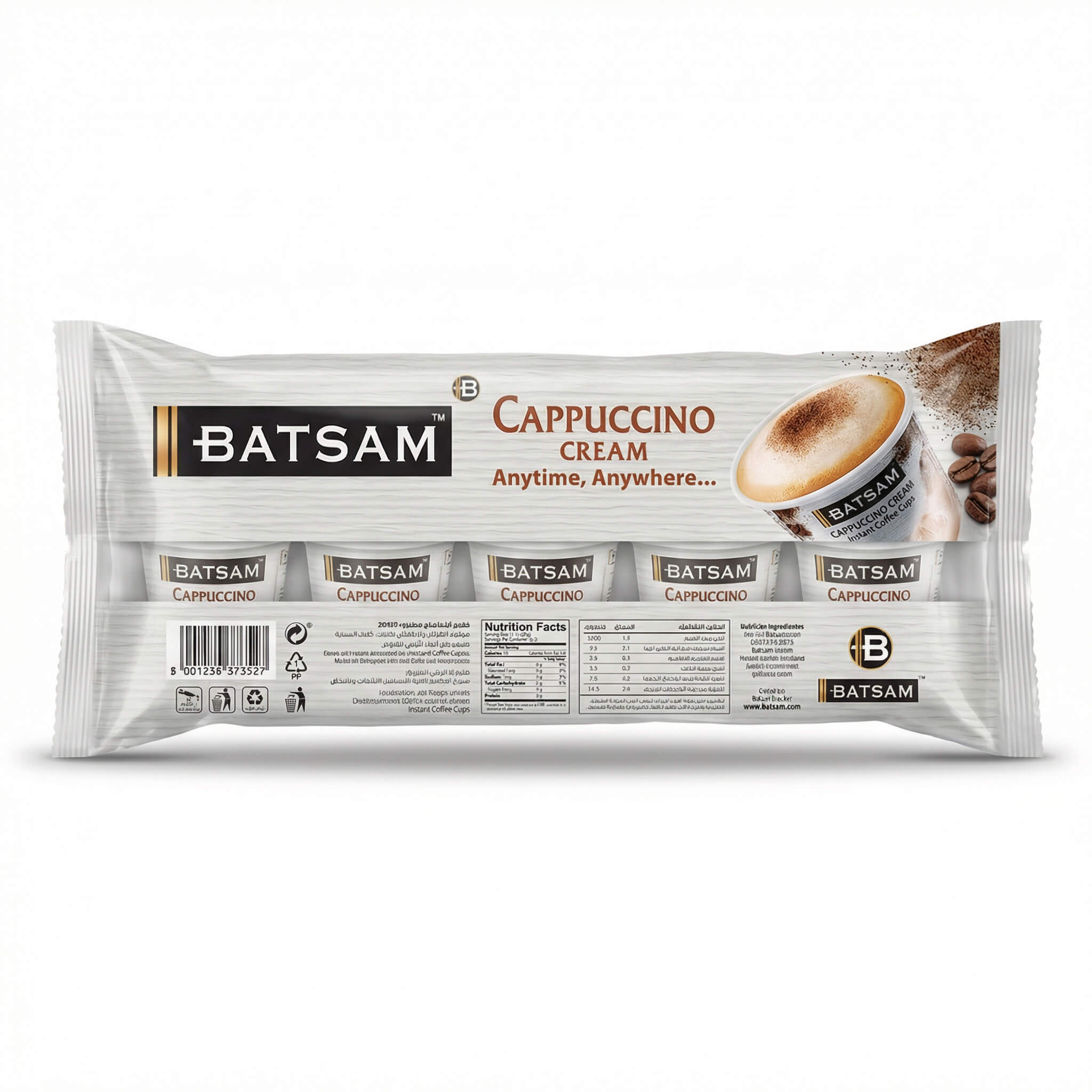 Batsam Cappuccino Cream Instant Coffee Cups