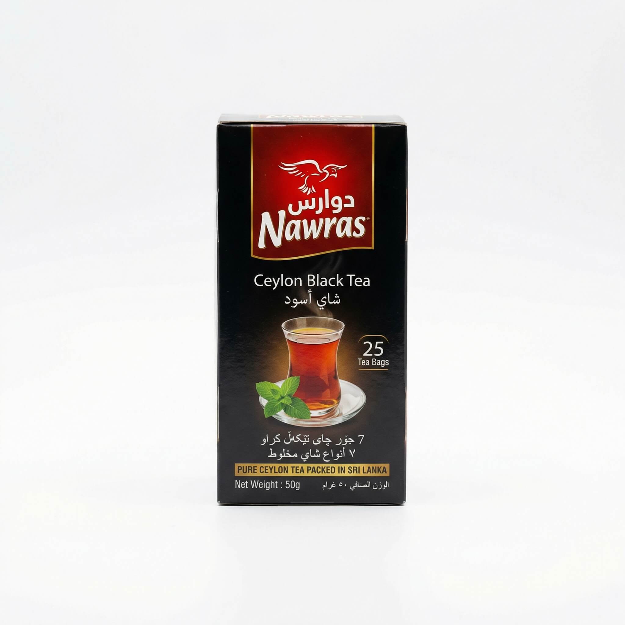 Nawras Ceylon Black Tea 25 Tea Bags