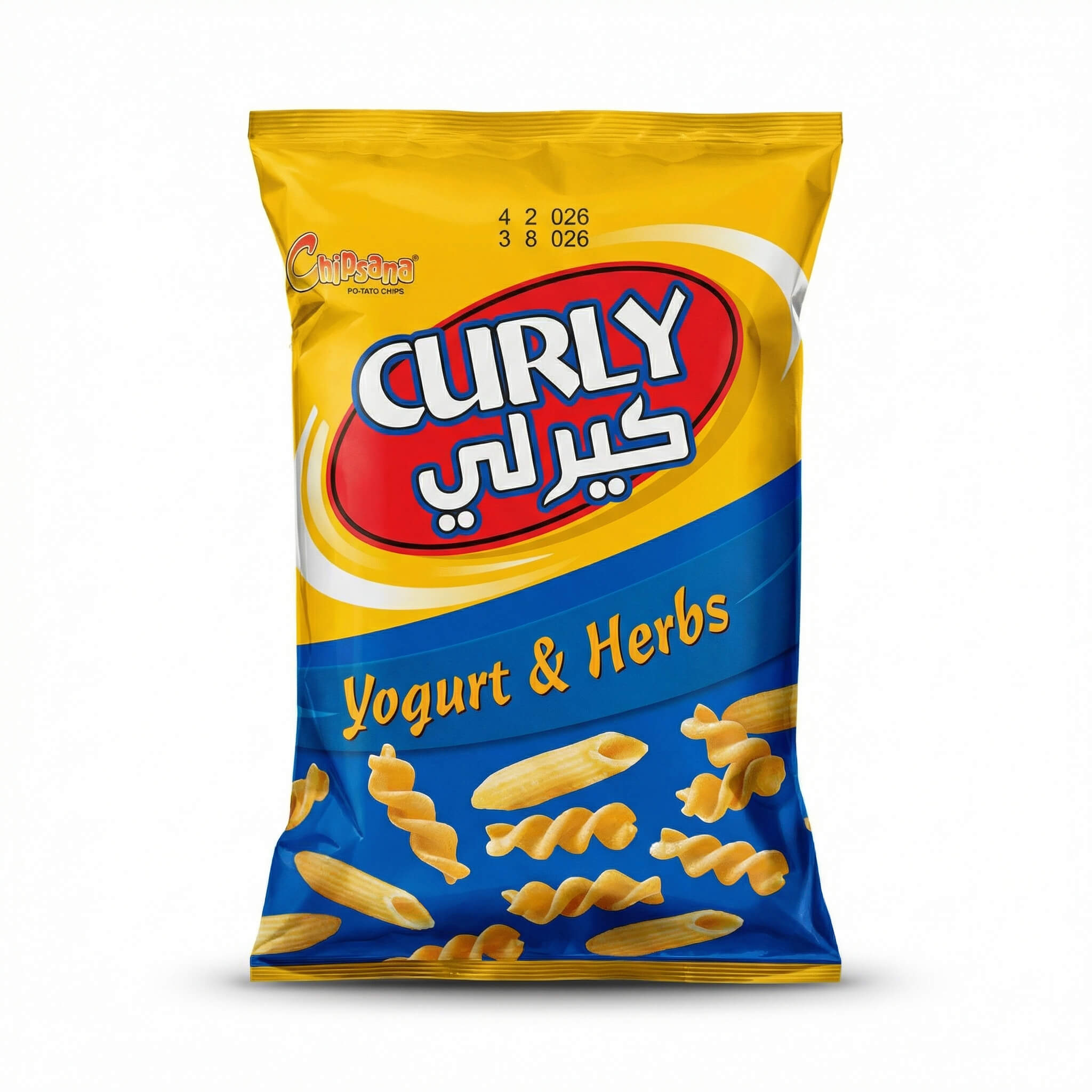 Chipsana Curly Yogurt & Herbs Potato Chips
