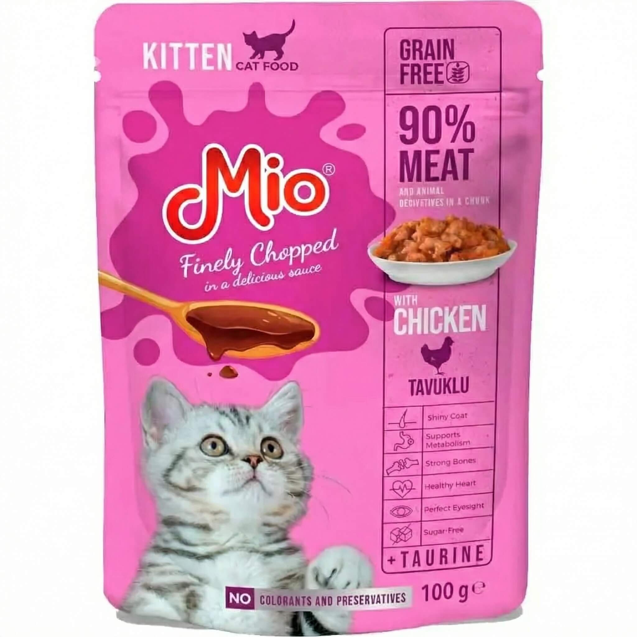Mio Kitten Wet Cat Food with Chicken in Sauce