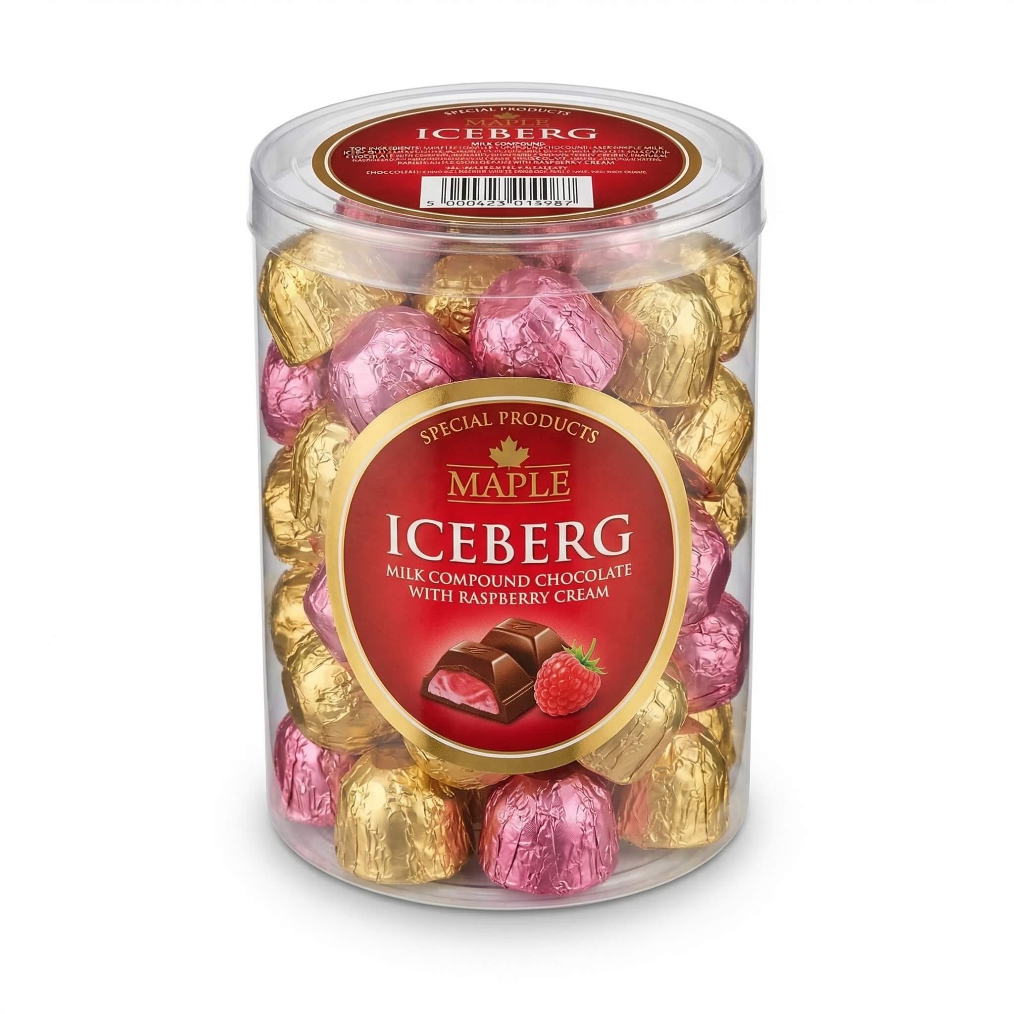 Maple Iceberg Milk Compound Chocolate with Raspberry Cream