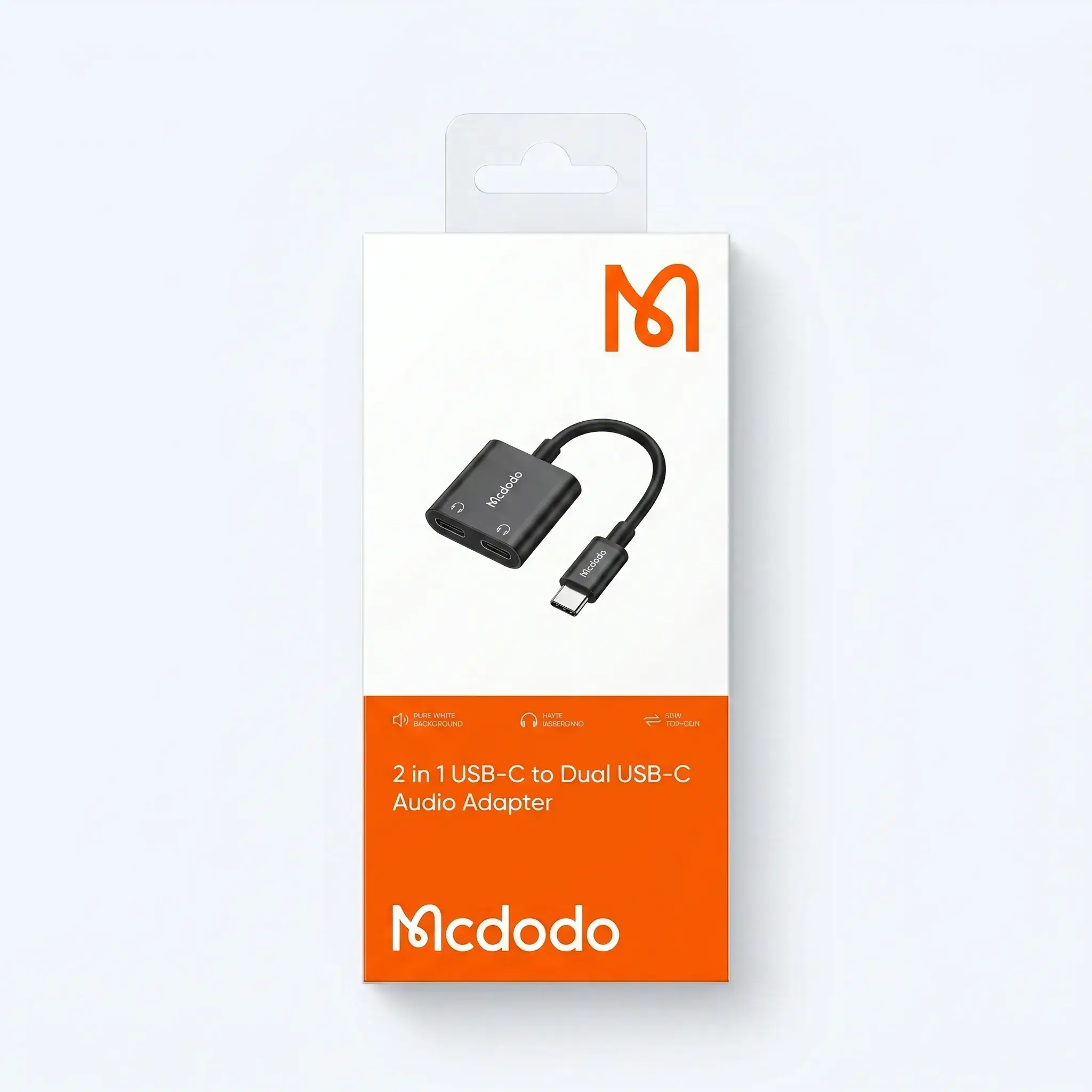 Mcdodo 2 in 1 USB-C to Dual USB-C Audio Adapter