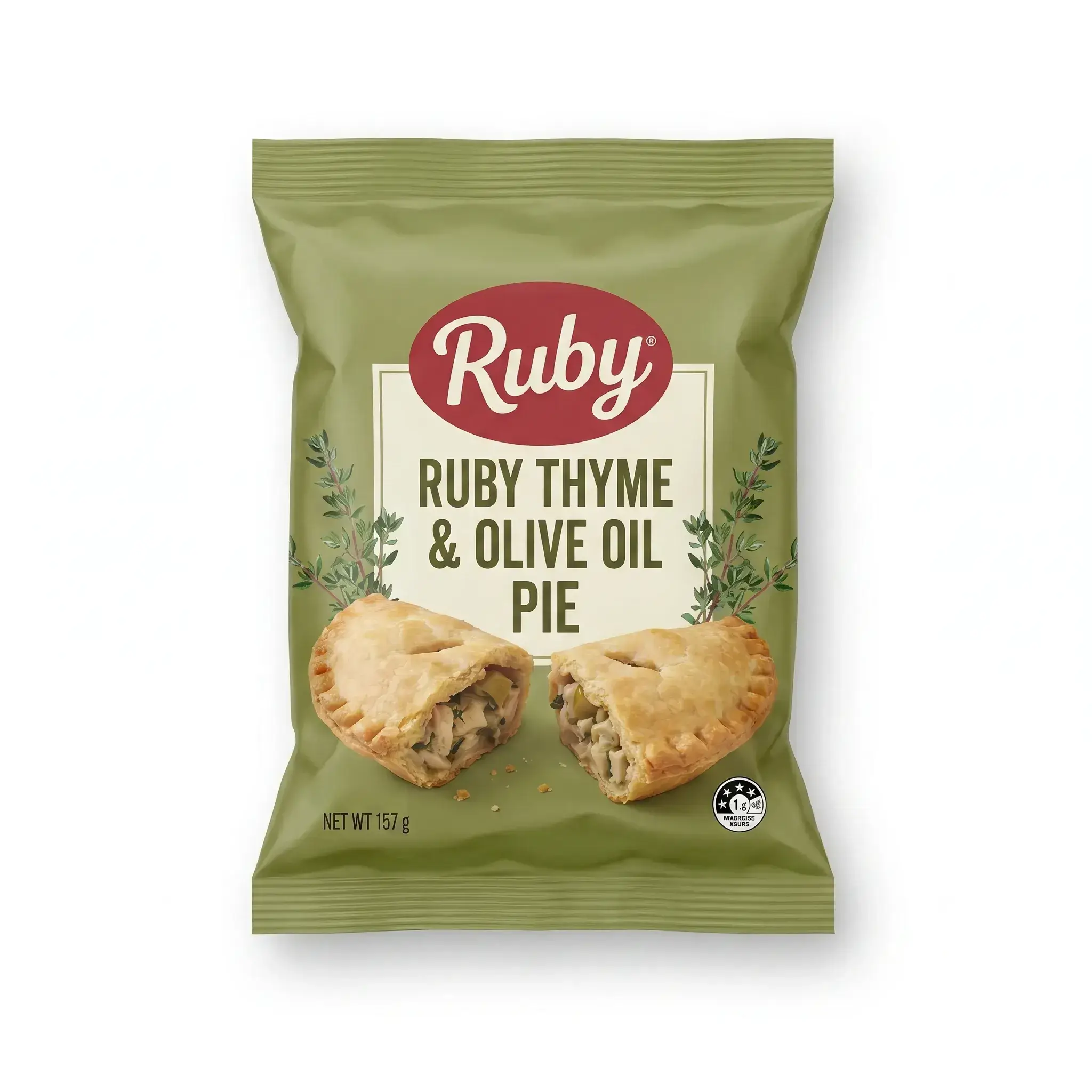 Ruby Thyme & Olive Oil Pie