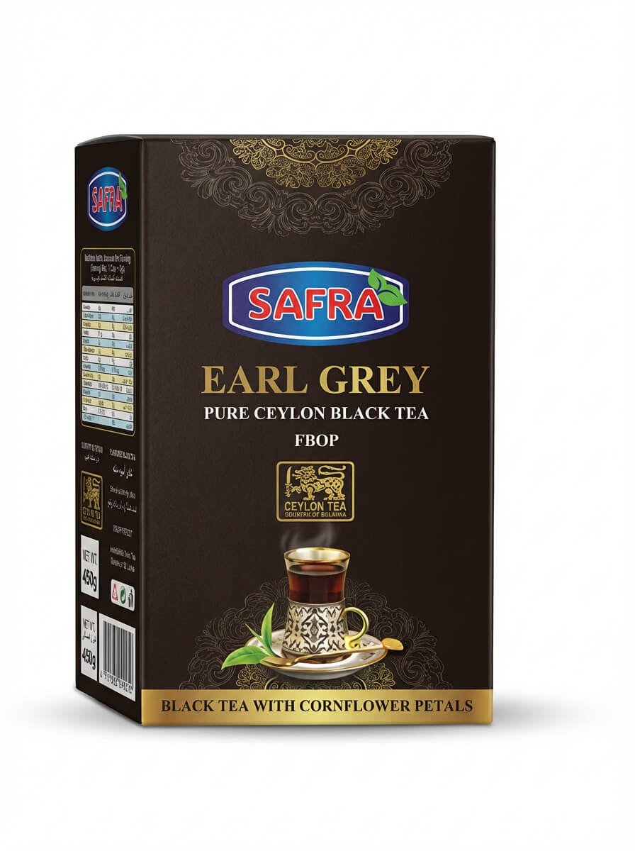 Safra Earl Grey Pure Ceylon Black Tea FBOP