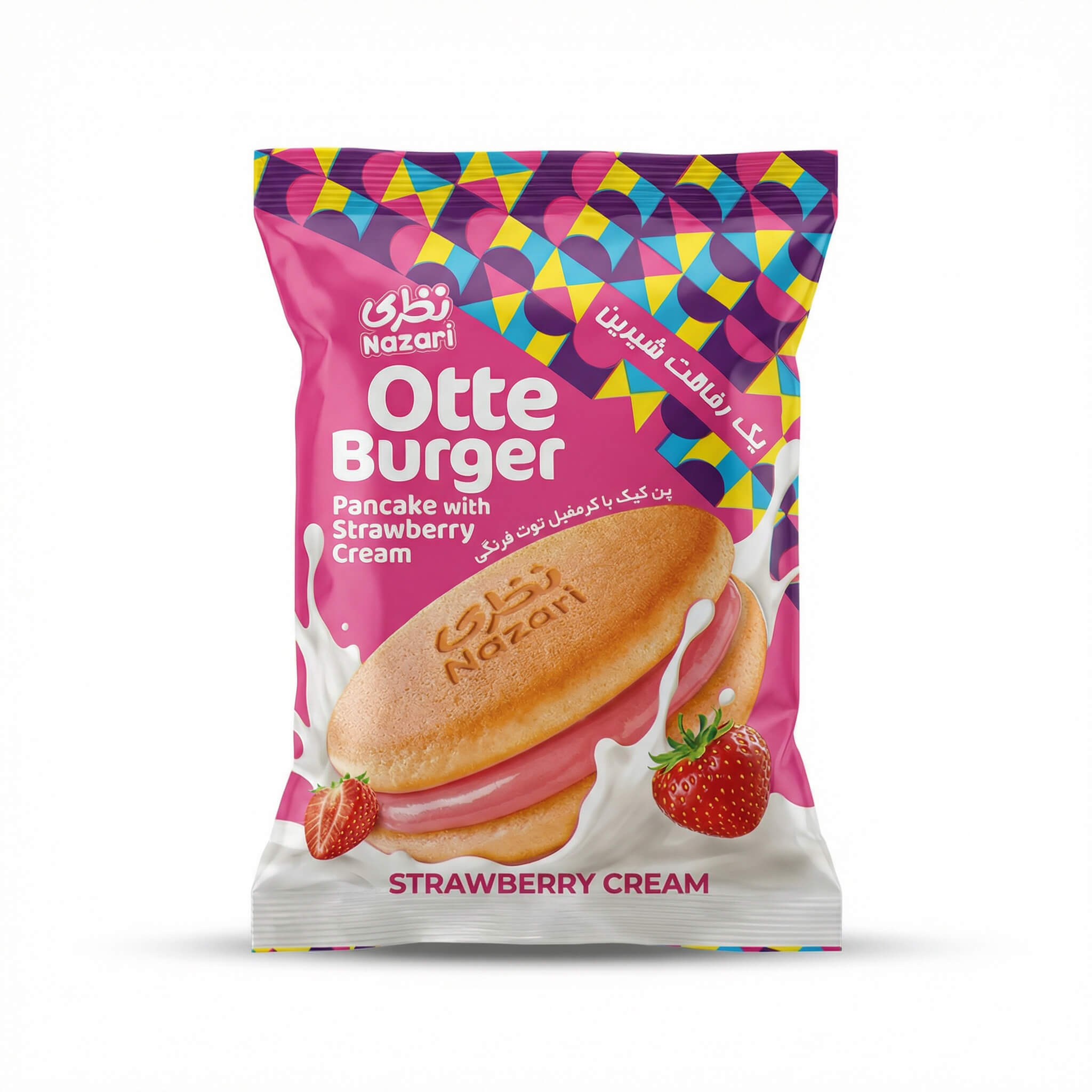 Nazari Otte Burger Pancake with Strawberry Cream