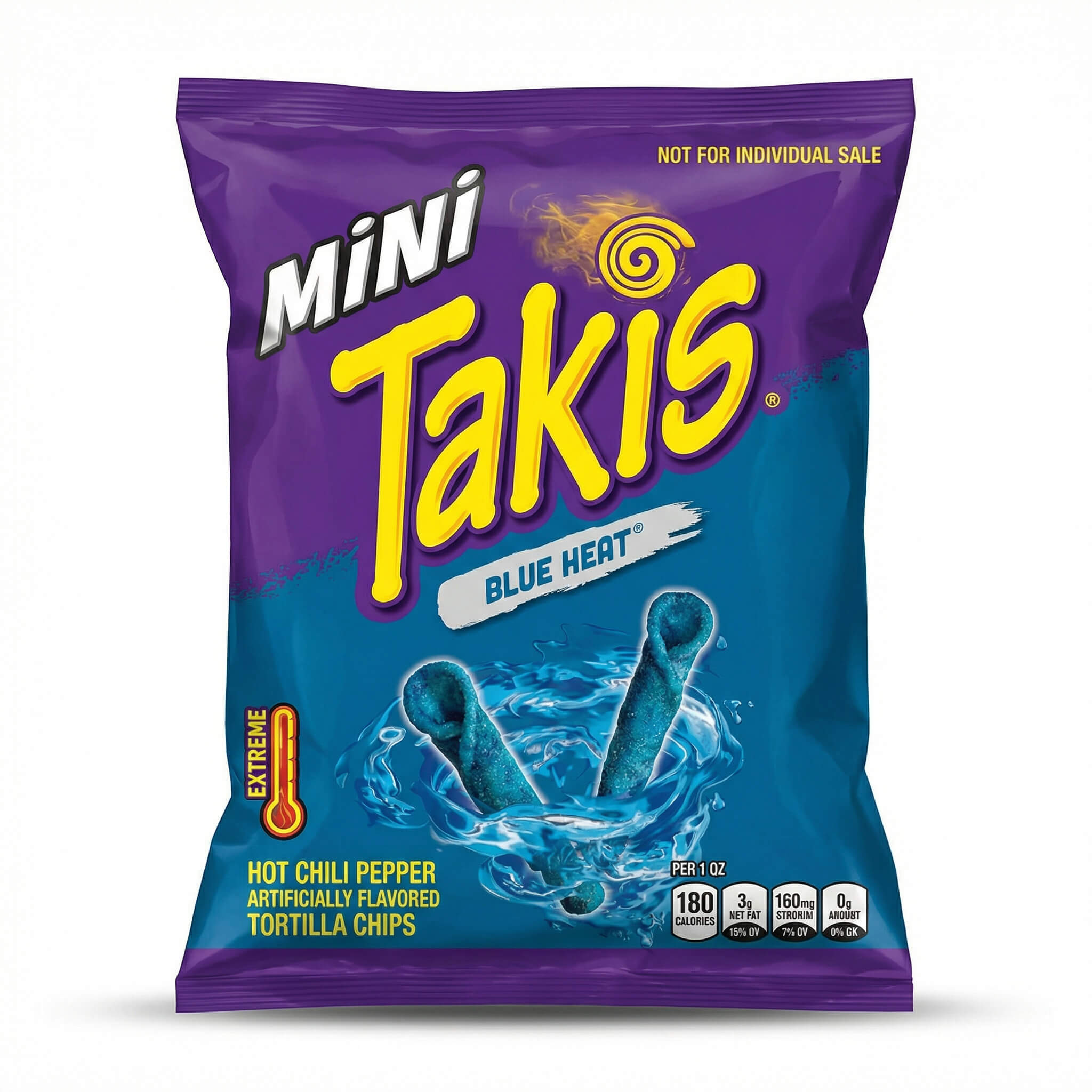 Mini Takis Blue Heat Hot Chili Pepper Tortilla Chips