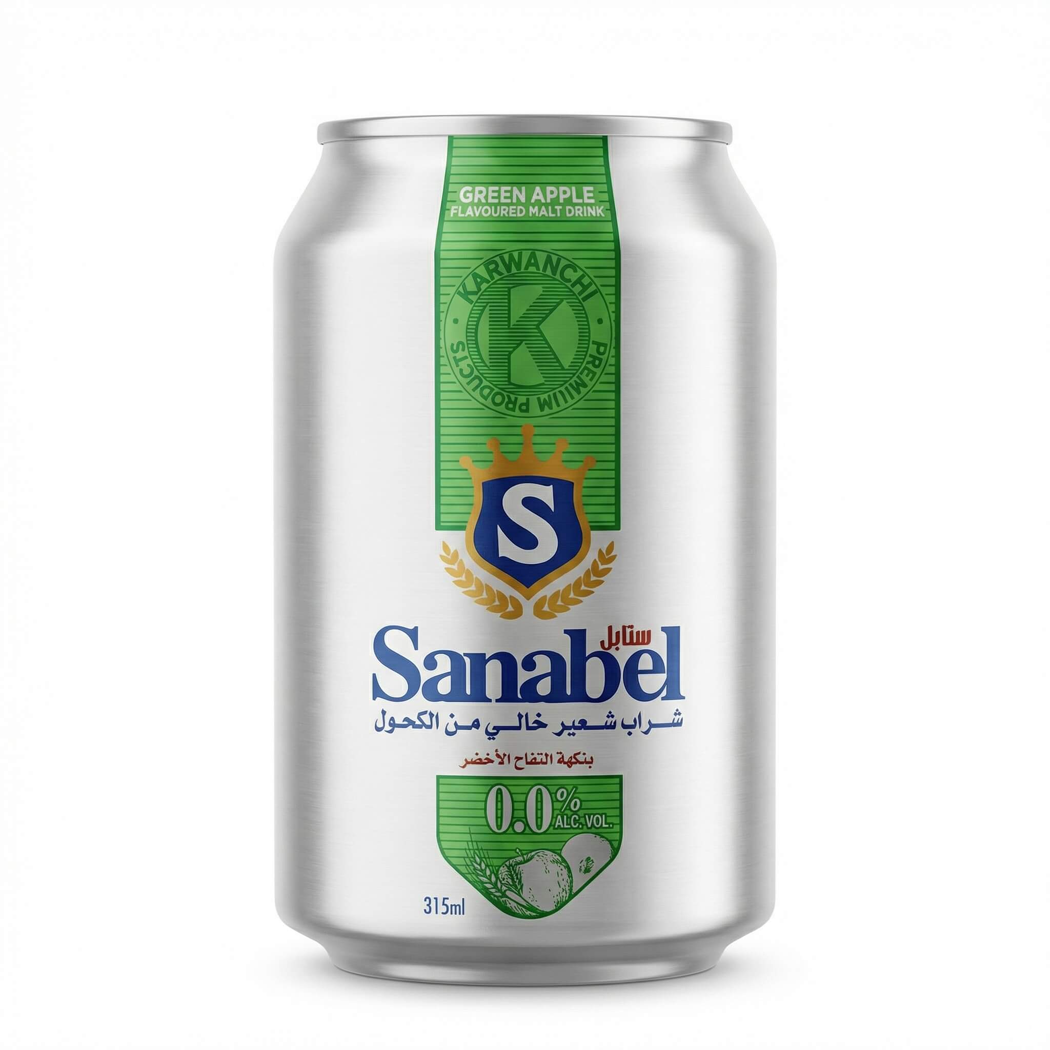 Sanabel Green Apple Flavoured Malt Drink