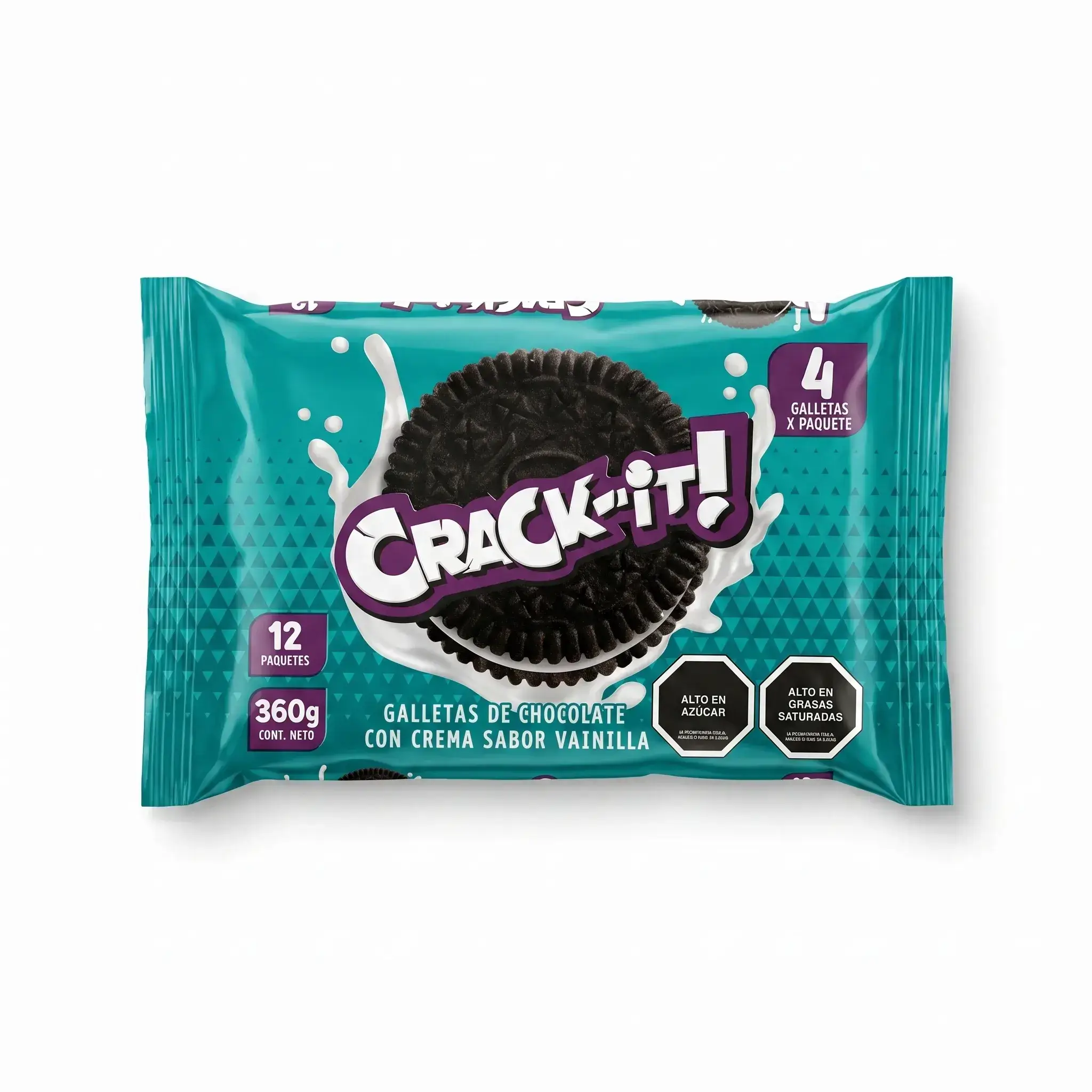 Crack-it! Chocolate Biscuits with Vanilla Cream