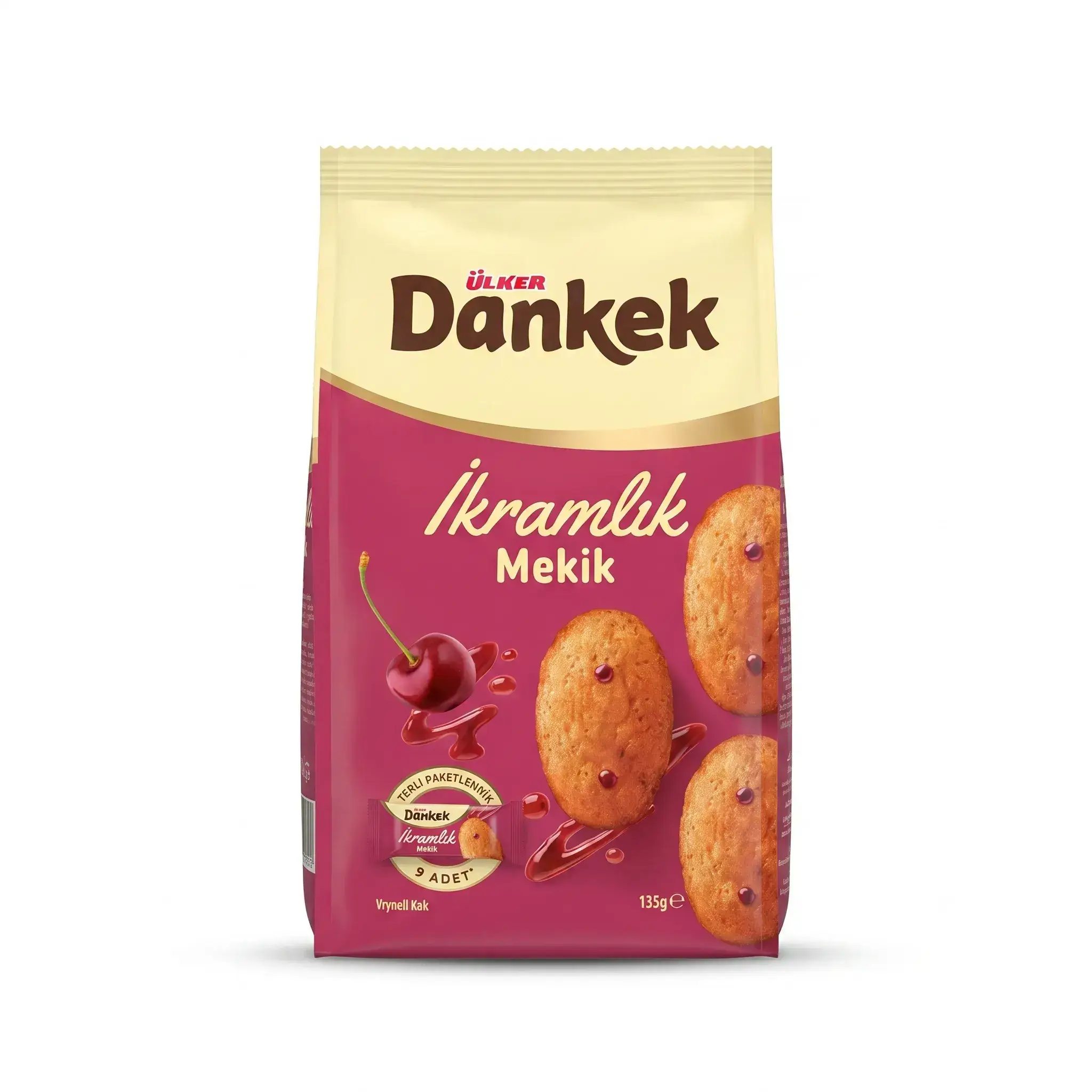 Ulker Dankek Ikramlik Mekik Cherry Cake