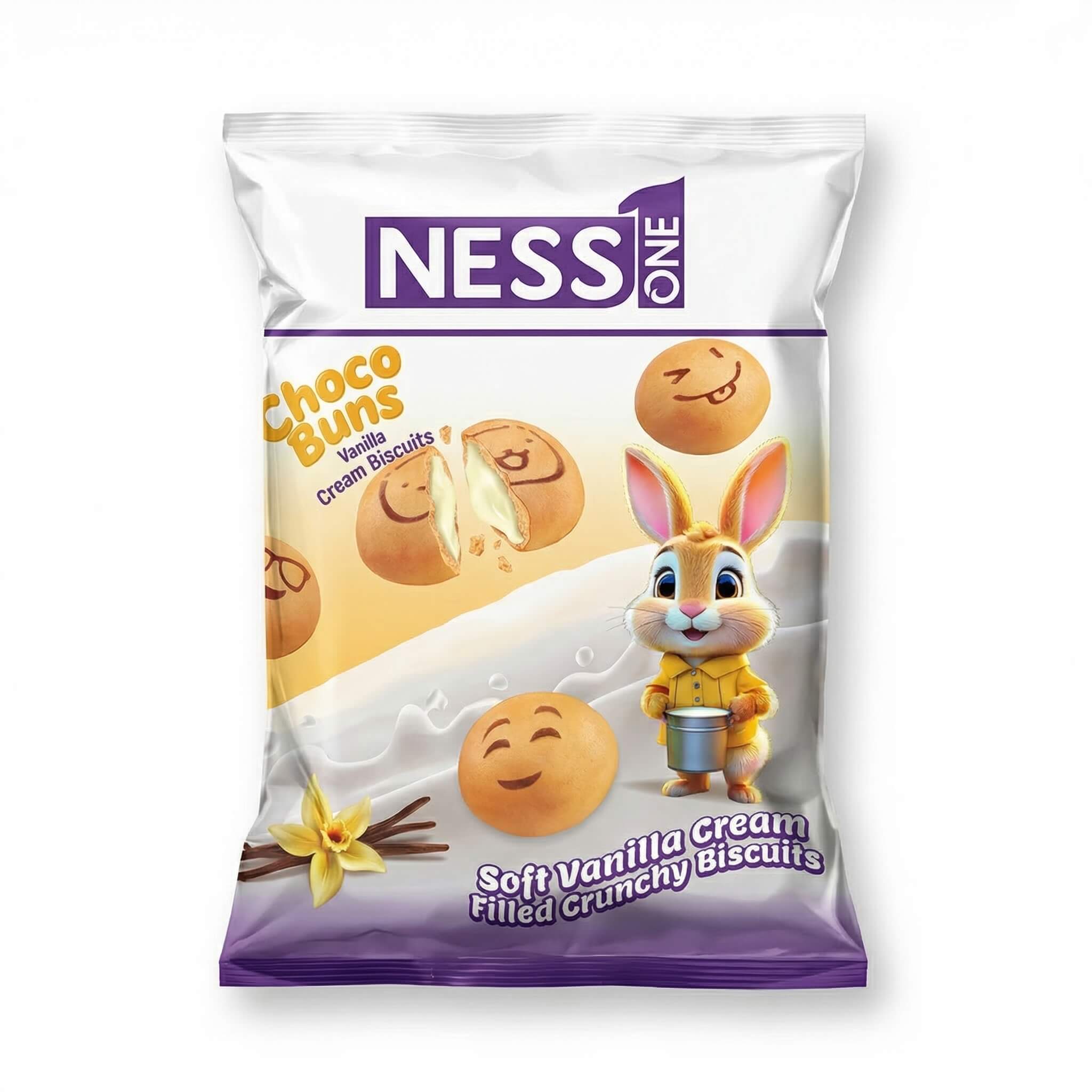 Ness One Choco Buns Vanilla Cream Biscuits