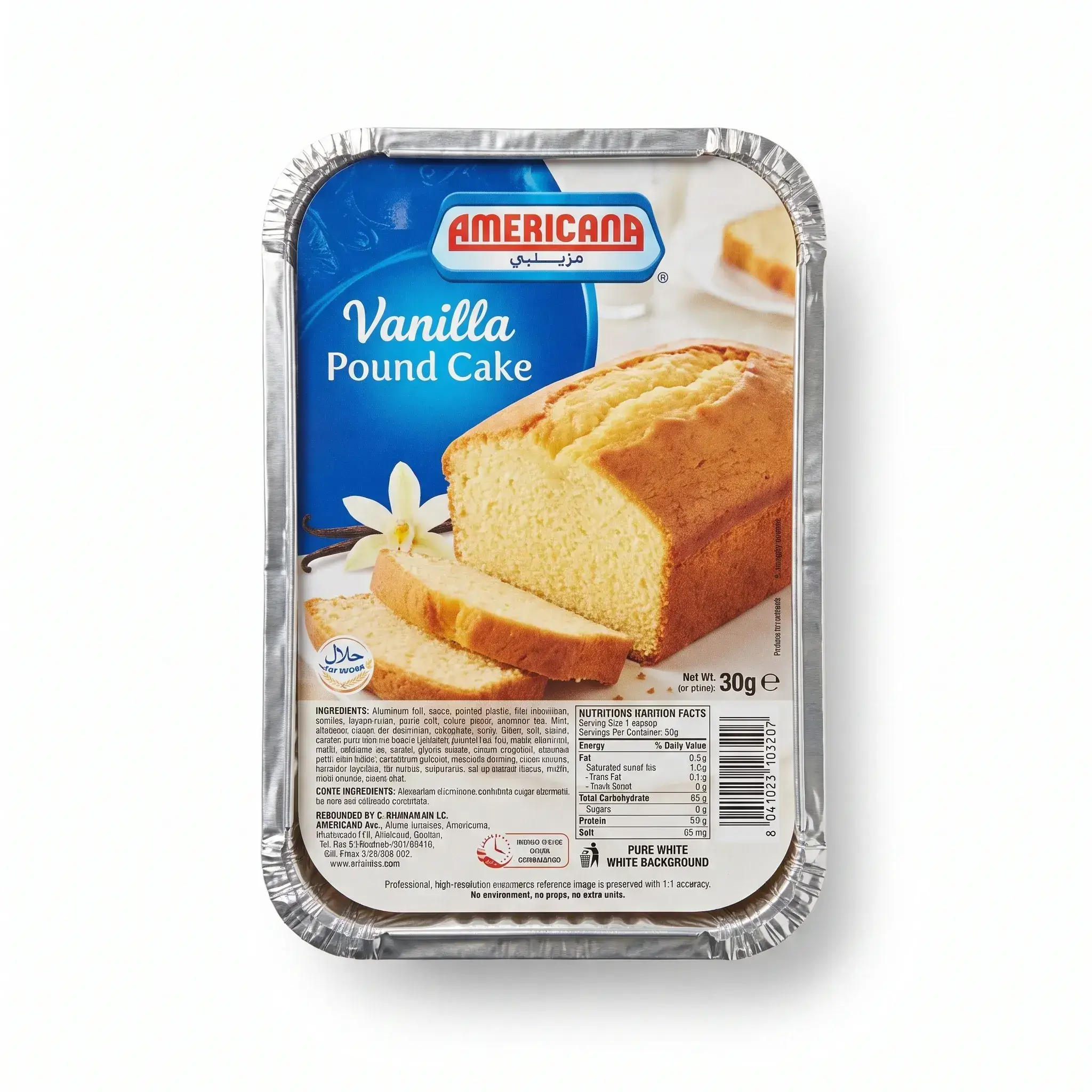 Americana Vanilla Pound Cake