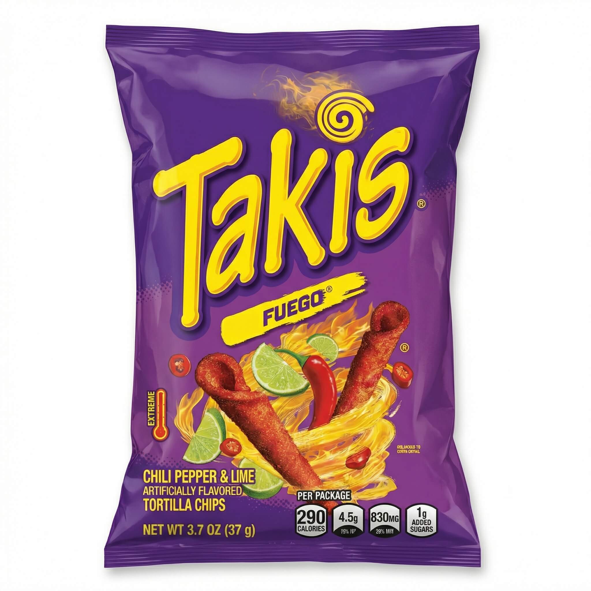 Takis Fuego Chili Pepper & Lime Tortilla Chips