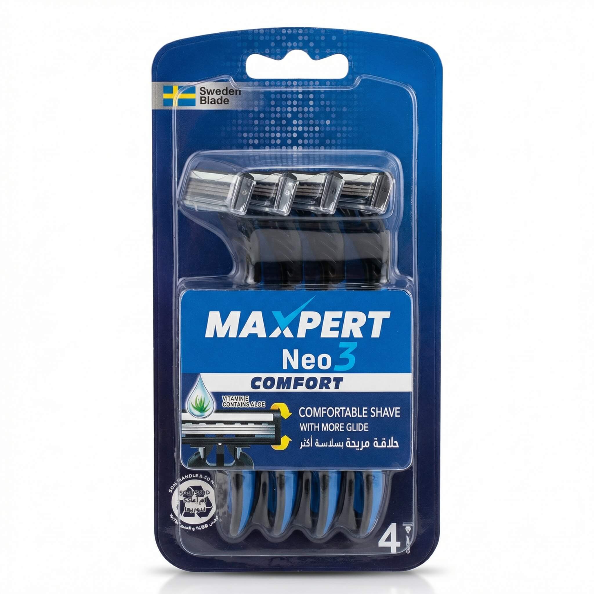 Maxpert Neo 3 Comfort Disposable Razors 4 Pieces