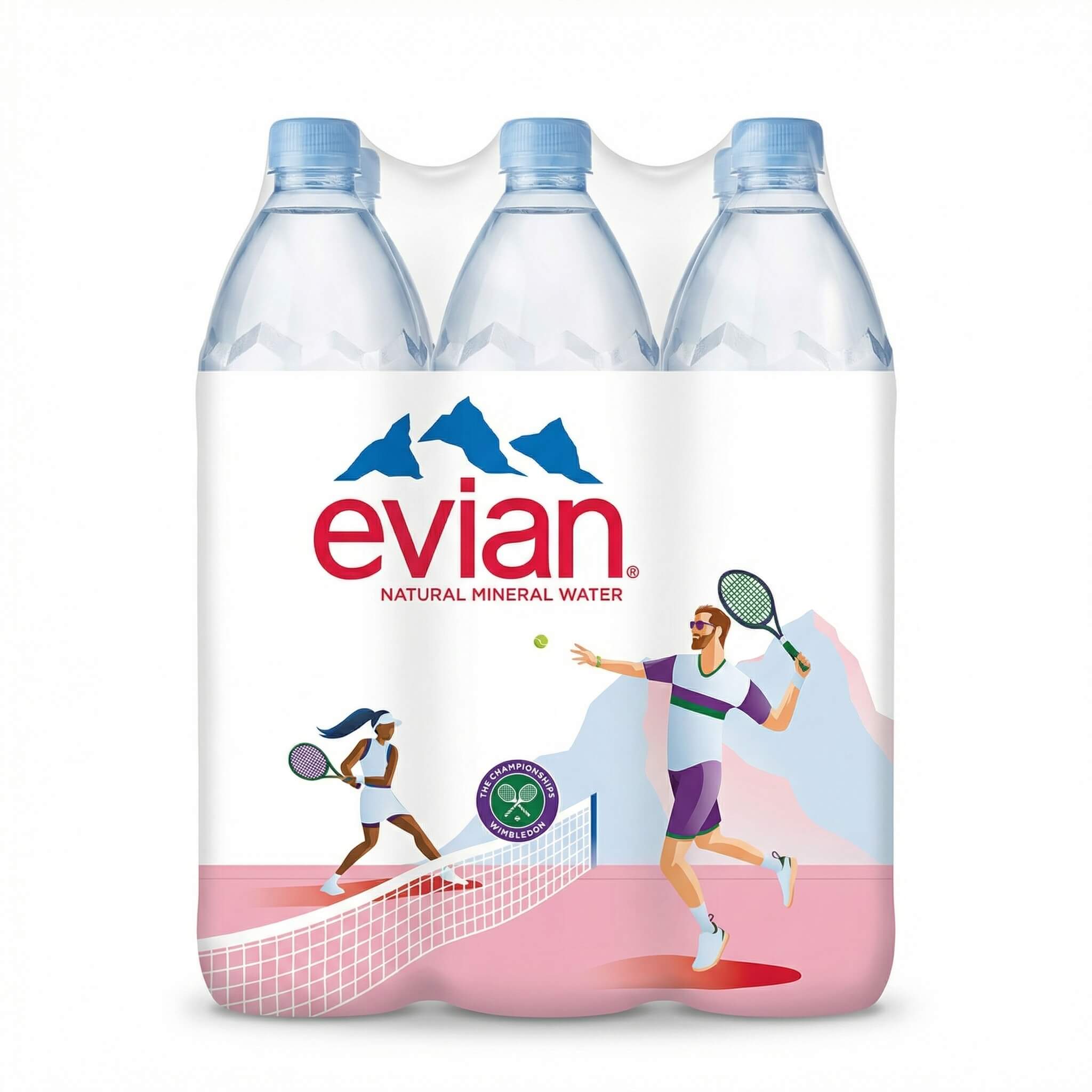 Evian Natural Mineral Water 6 x 1.5L