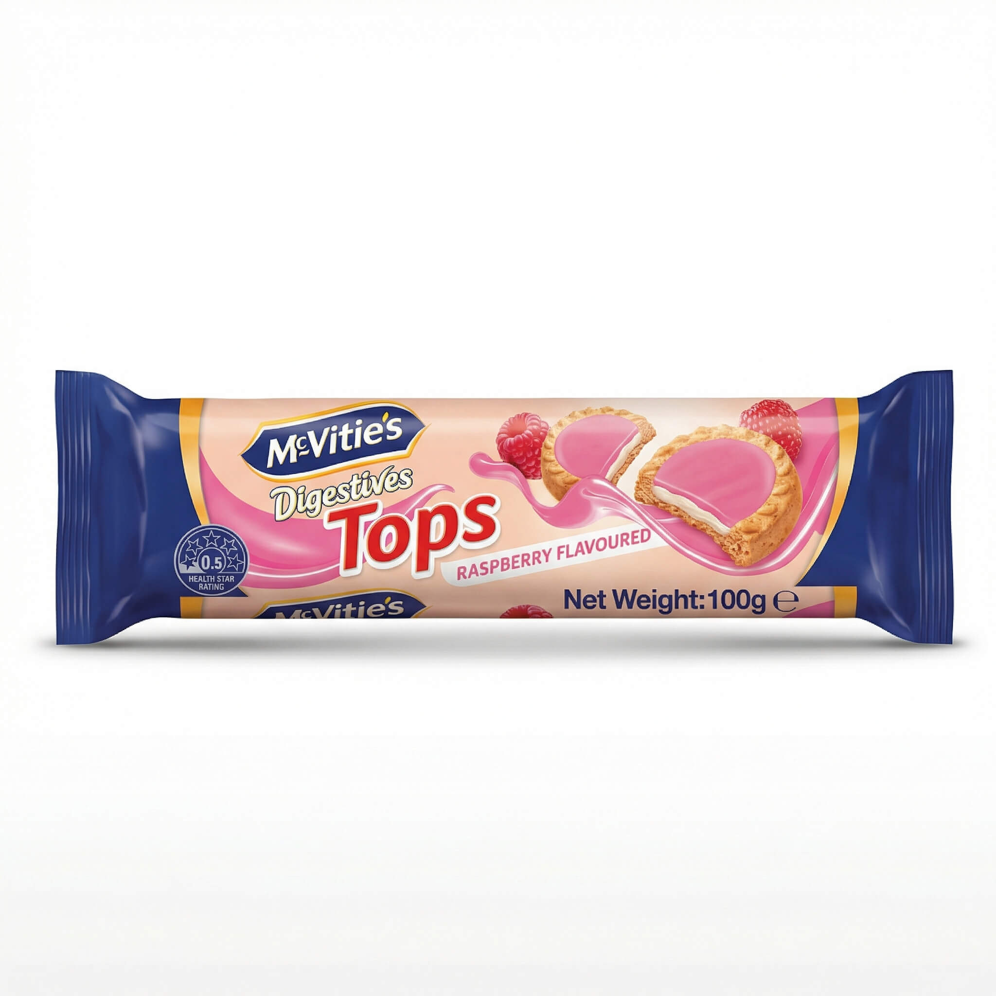 McVitie's Digestives Tops Raspberry Flavoured