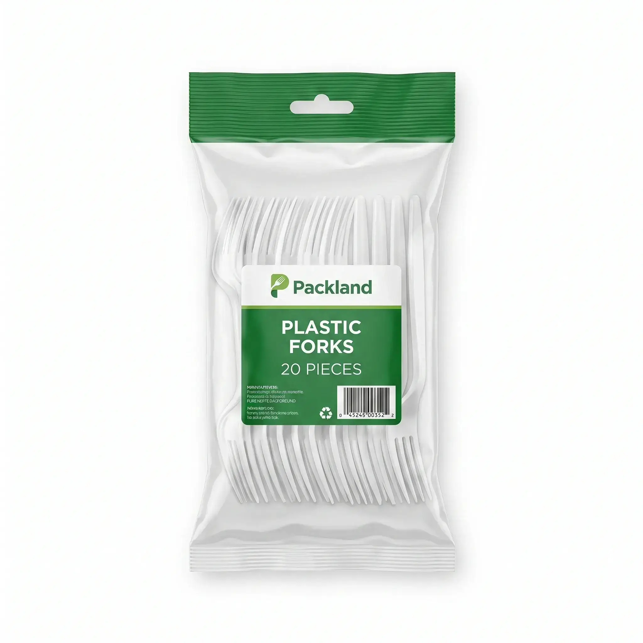 Packland Plastic Forks 20 Pieces