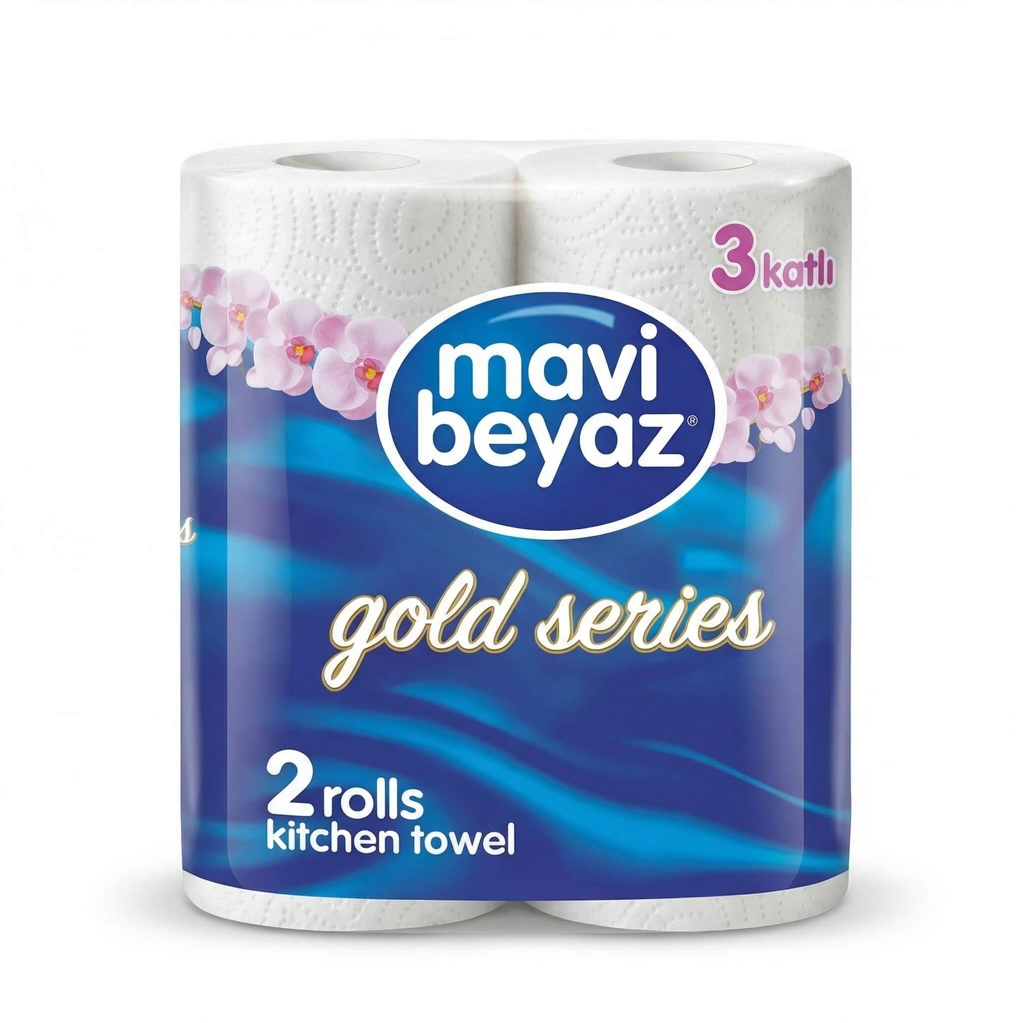 Mavi Beyaz Gold Series Kitchen Towel 2 Rolls