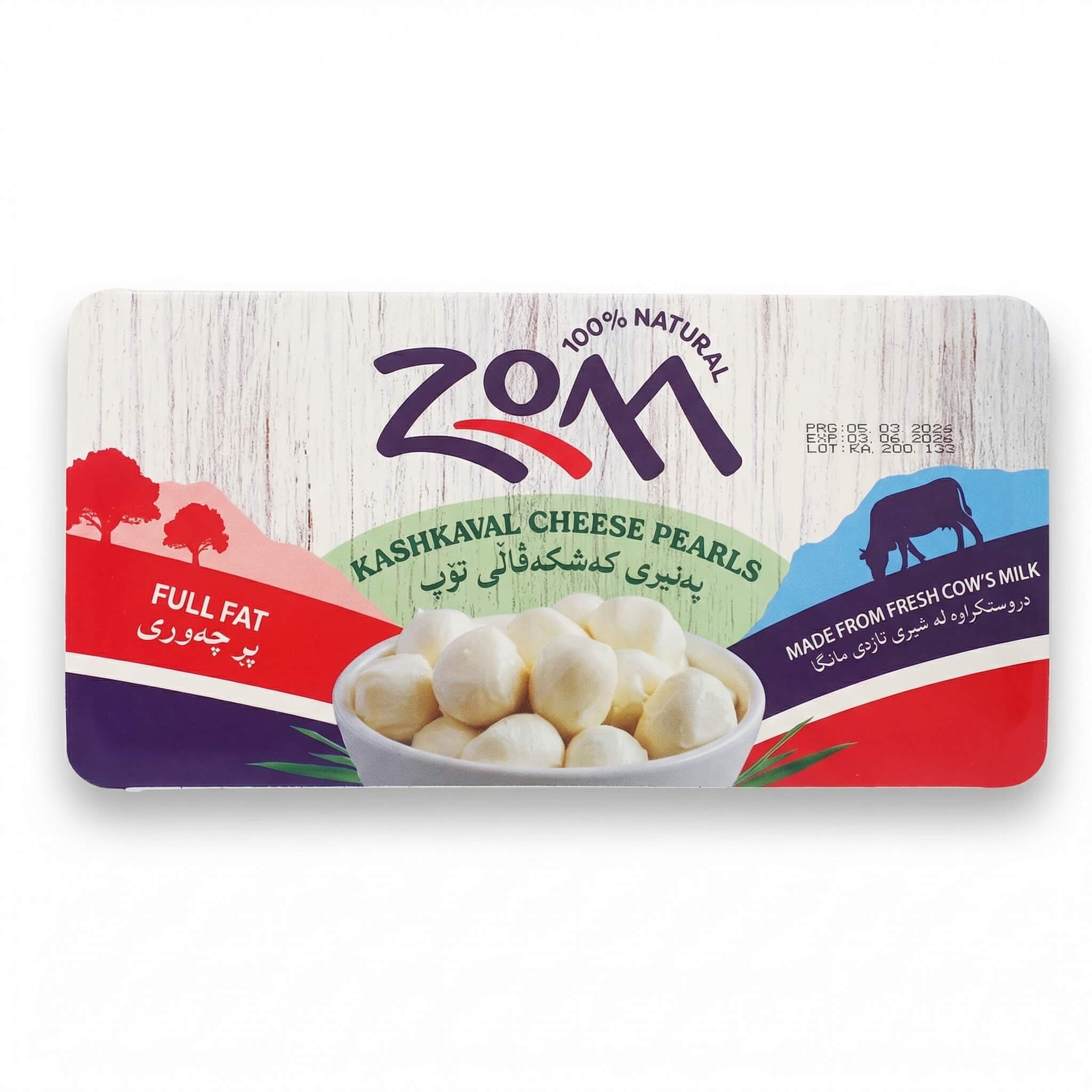Zom Kashkaval Cheese Pearls