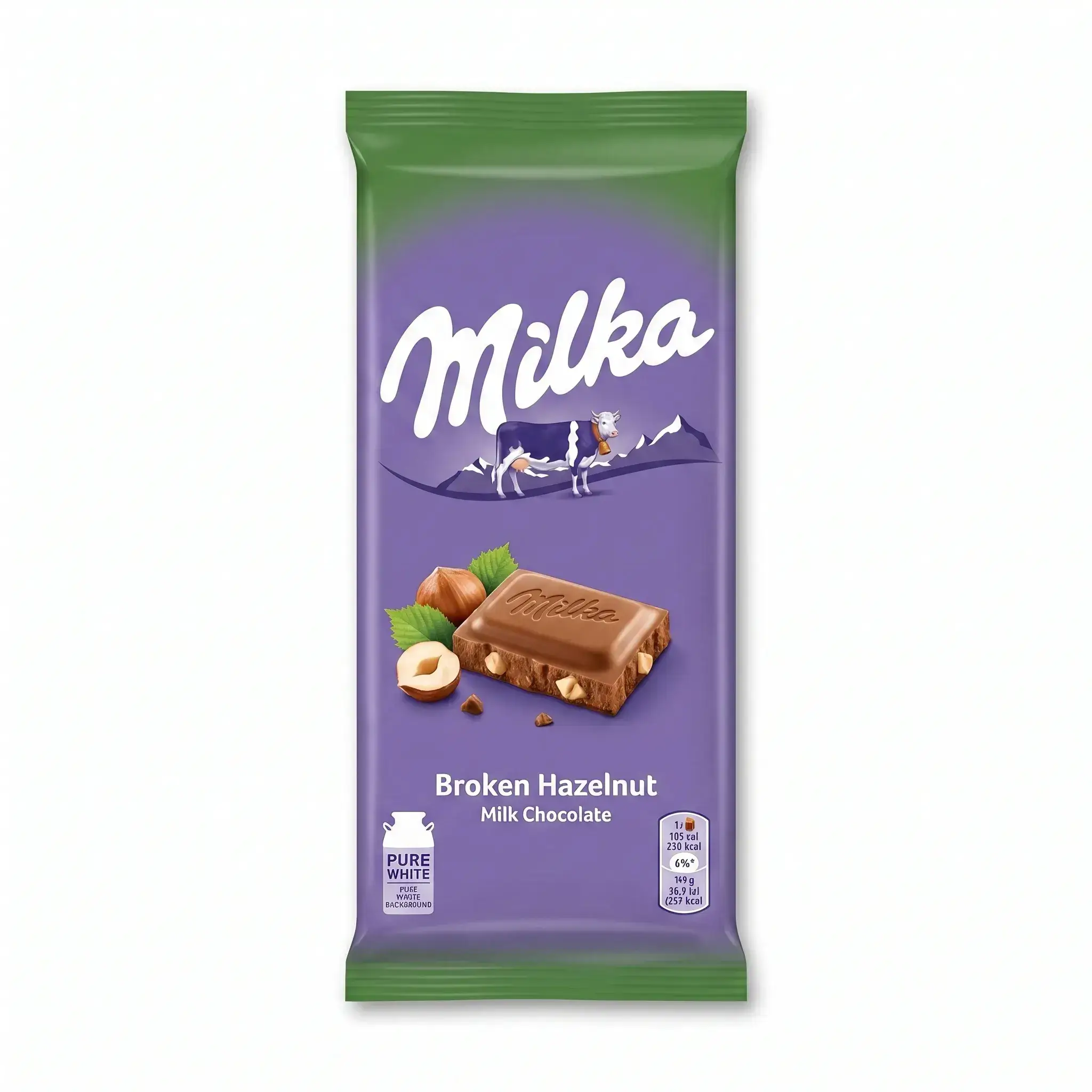 Milka Broken Hazelnut Milk Chocolate