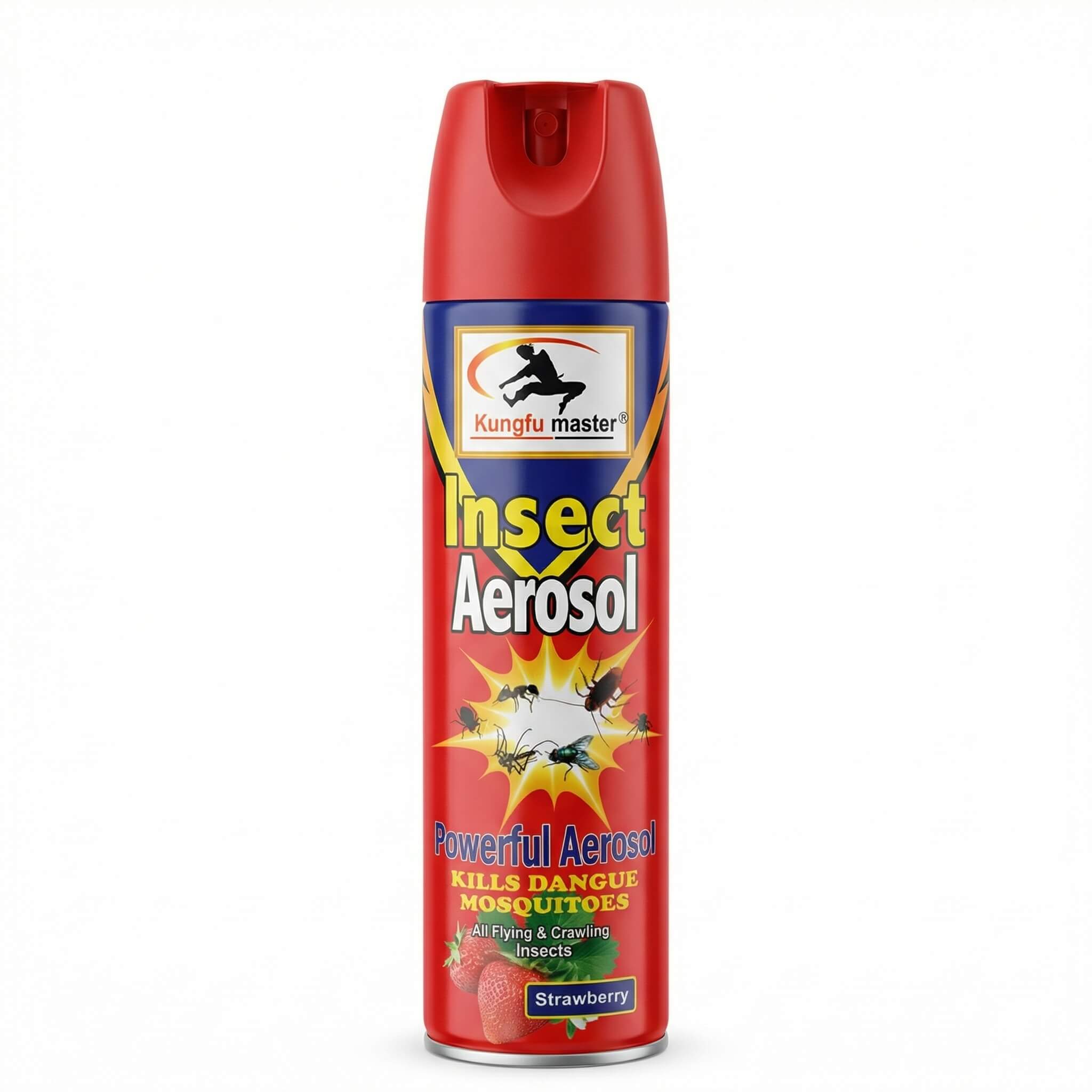 Kungfu Master Insect Aerosol Strawberry Scent
