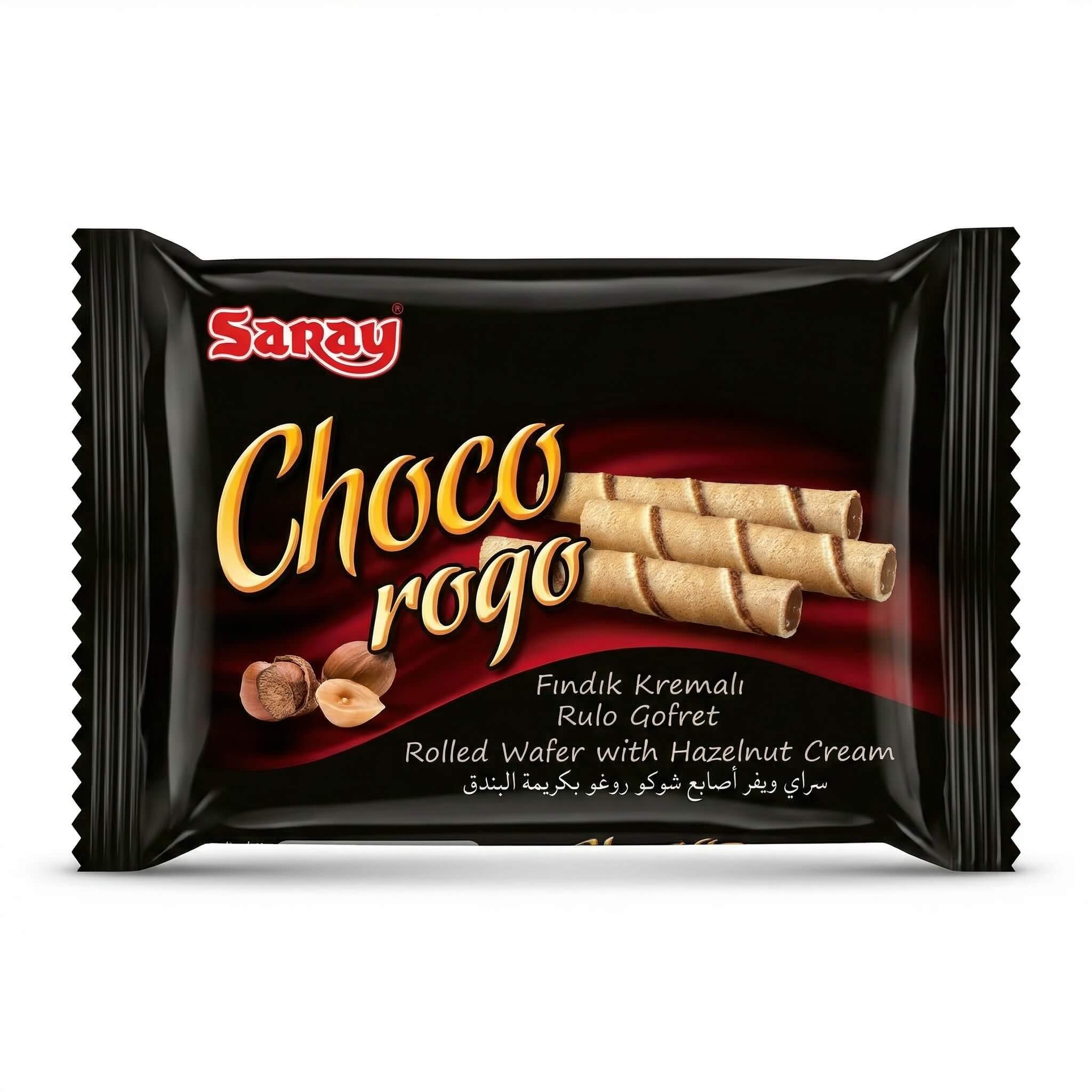 Saray Choco Rogo Rolled Wafer with Hazelnut Cream