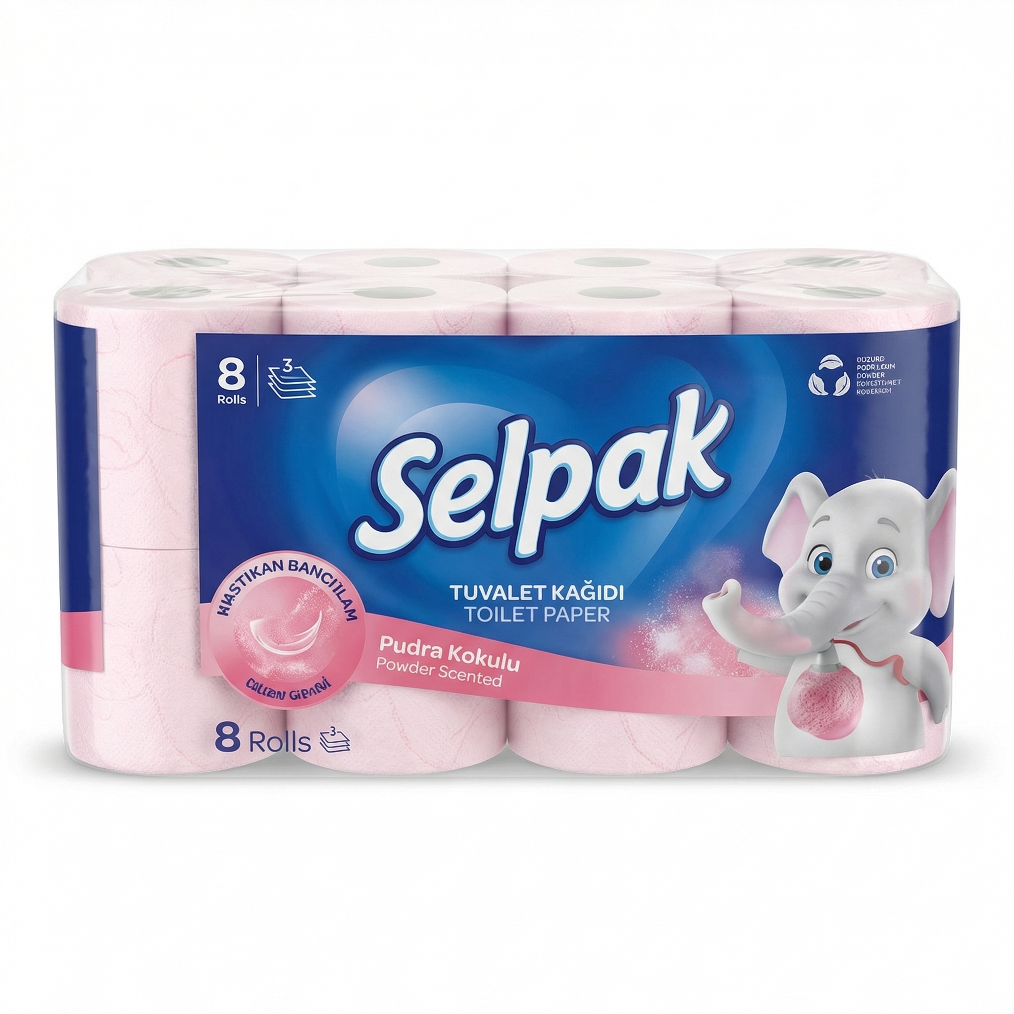 Selpak Powder Scented Toilet Paper 8 Rolls