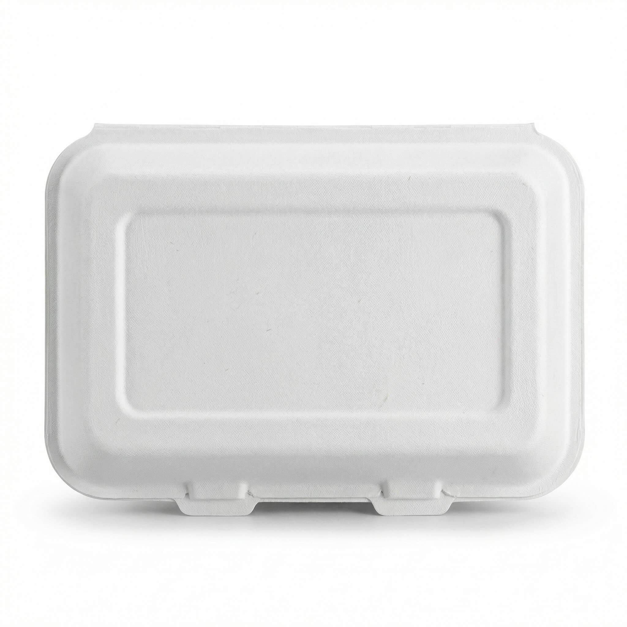 Disposable Biodegradable Sugarcane Bagasse Clamshell Food Container