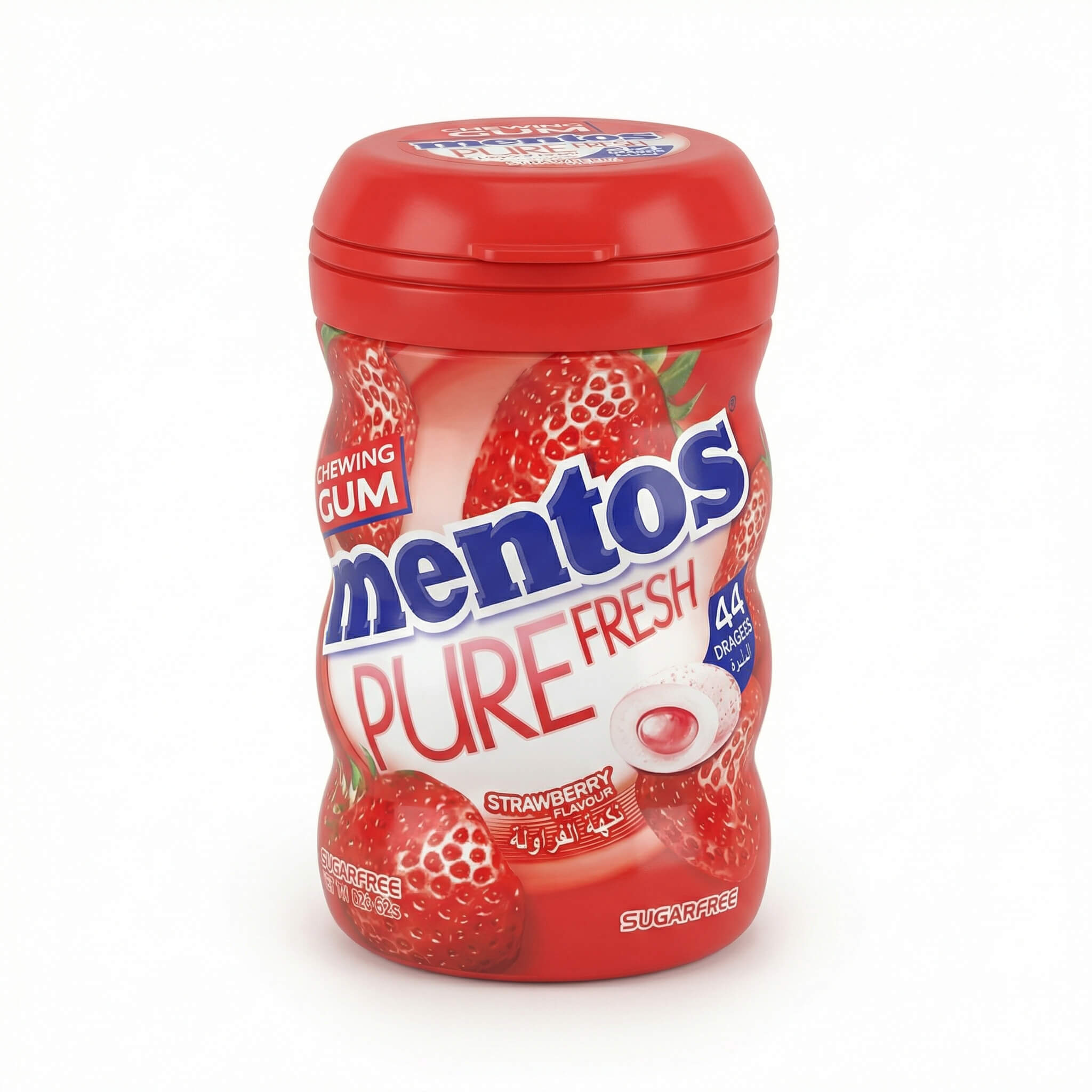 Mentos Pure Fresh Strawberry Sugar Free Chewing Gum