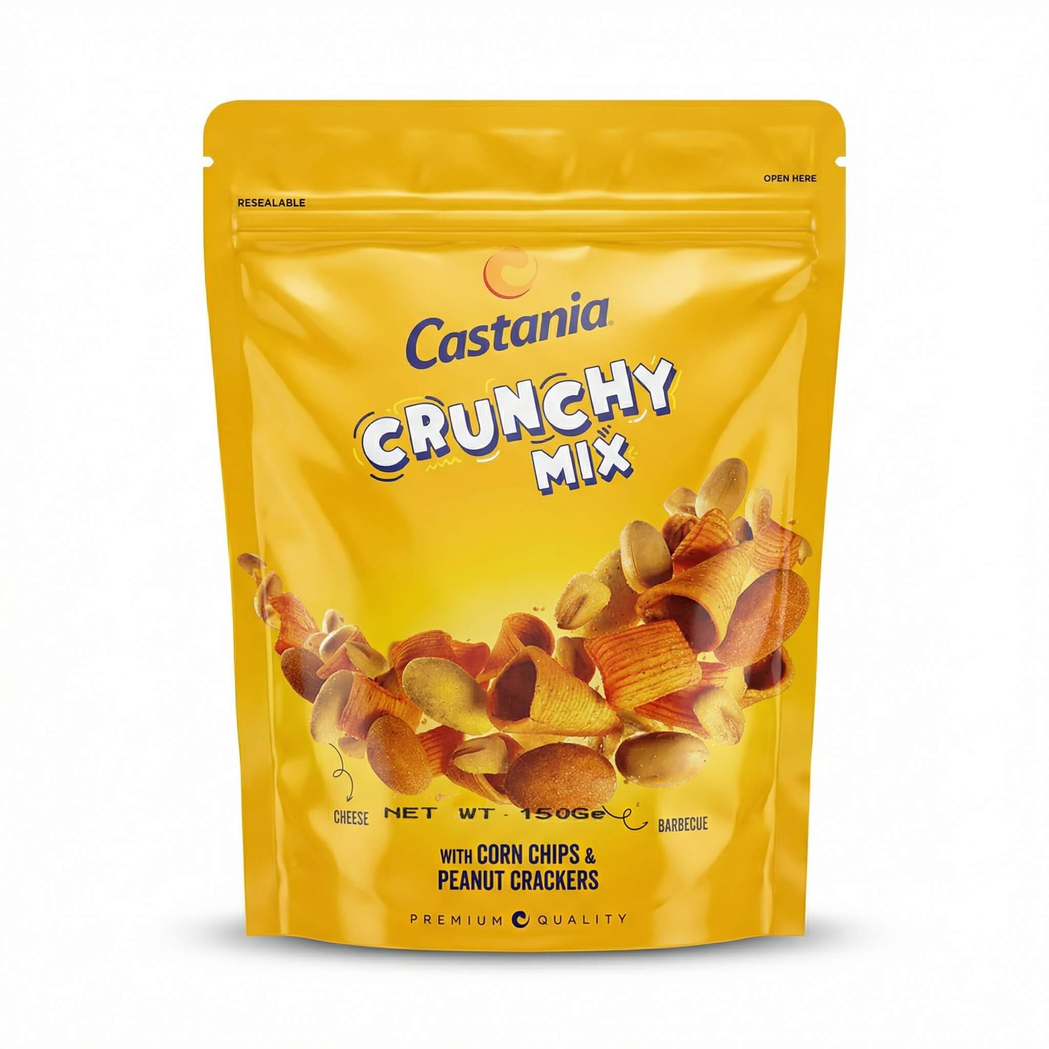Castania Crunchy Mix with Corn Chips & Peanut Crackers