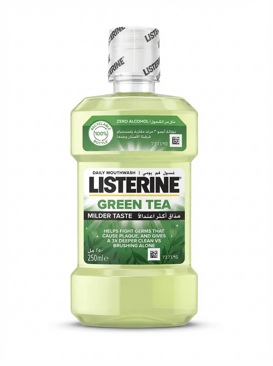 Listerine Green Tea Mouthwash Milder Taste Zero Alcohol