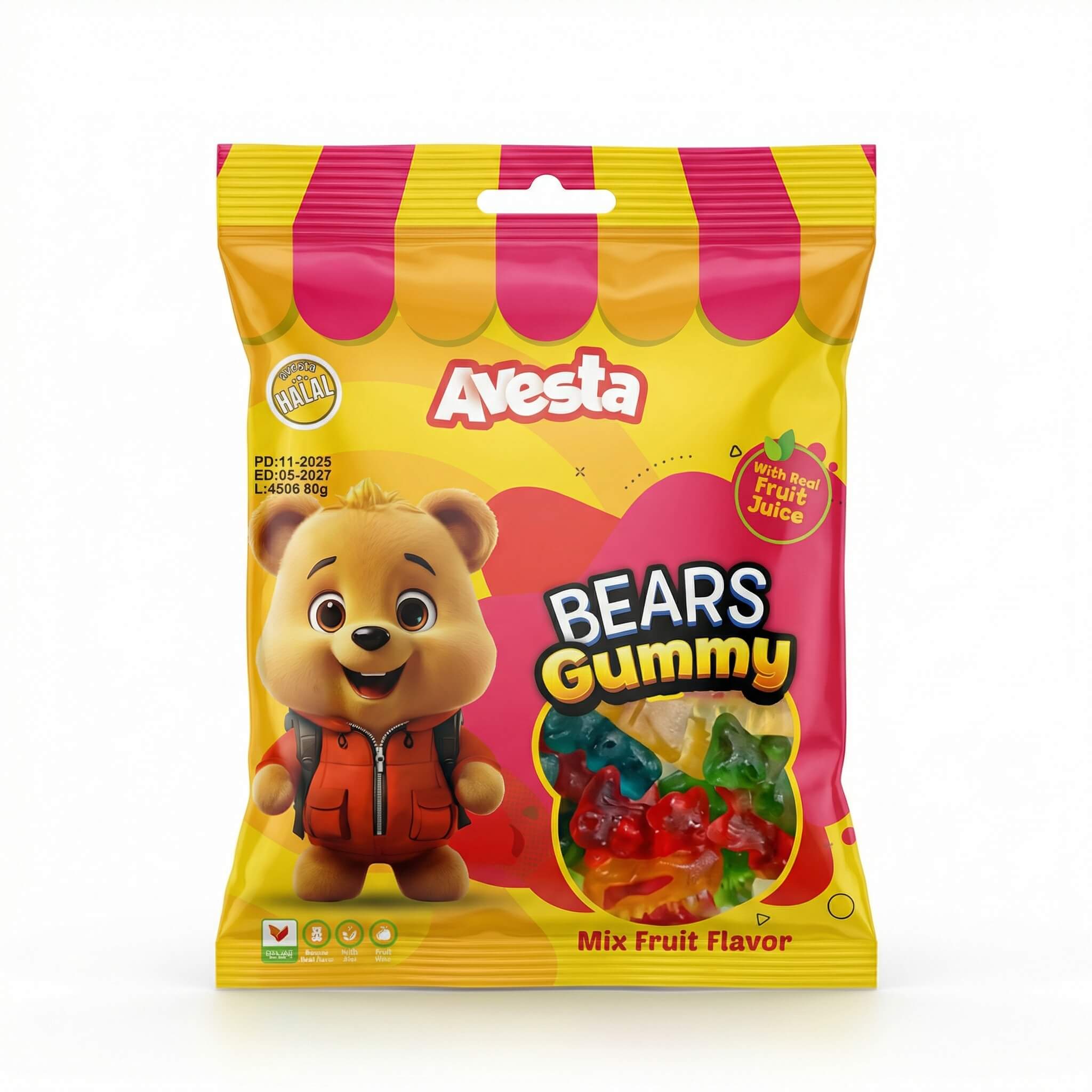 Avesta Bears Gummy Mix Fruit Flavor