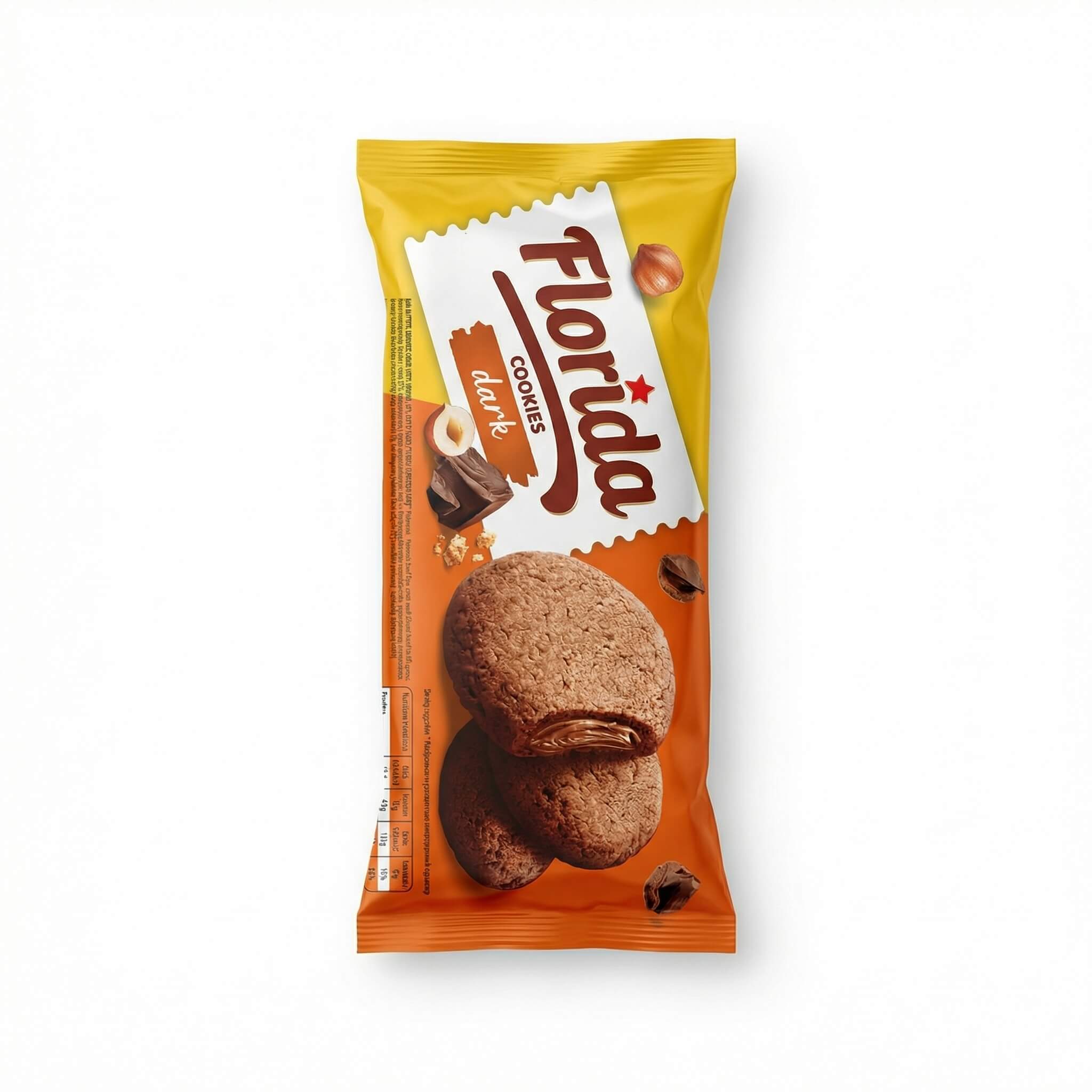 Florida Dark Cookies with Hazelnut Cream